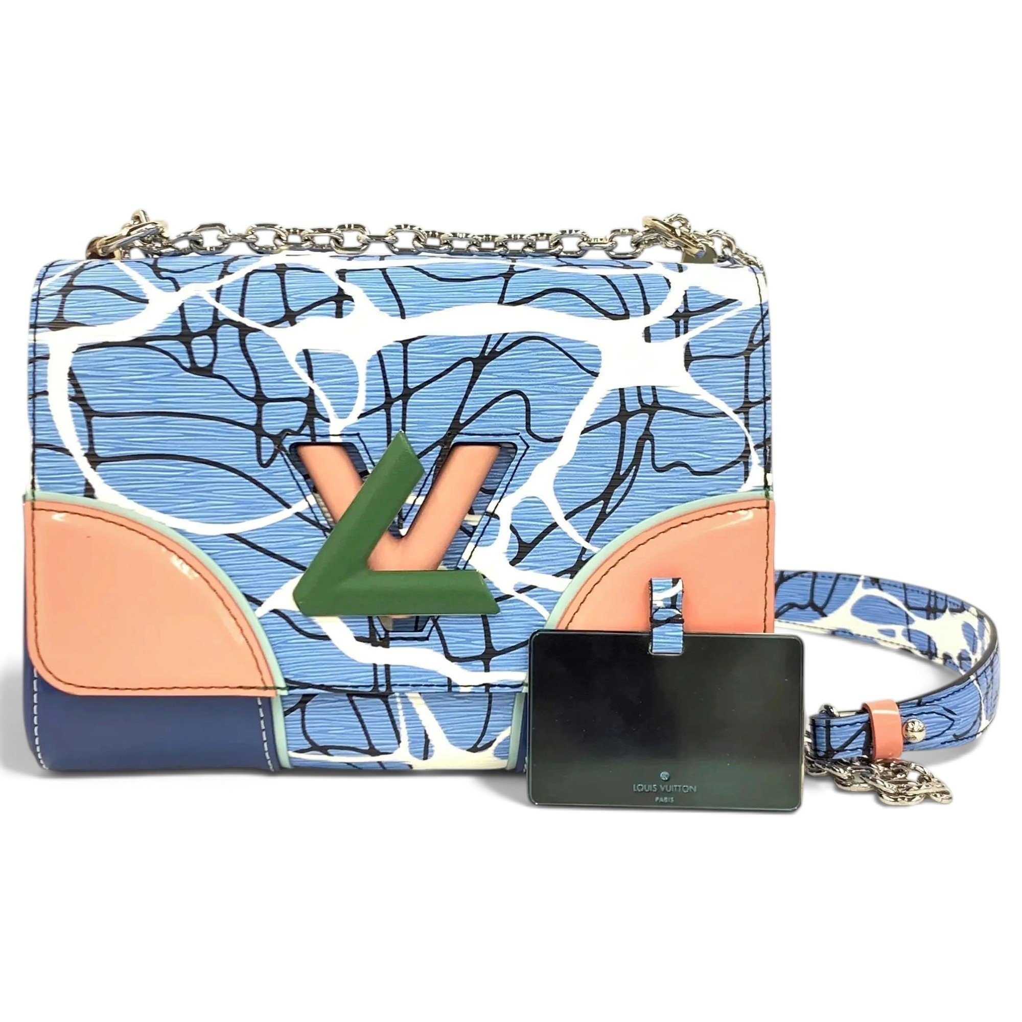 Twist leather handbag
