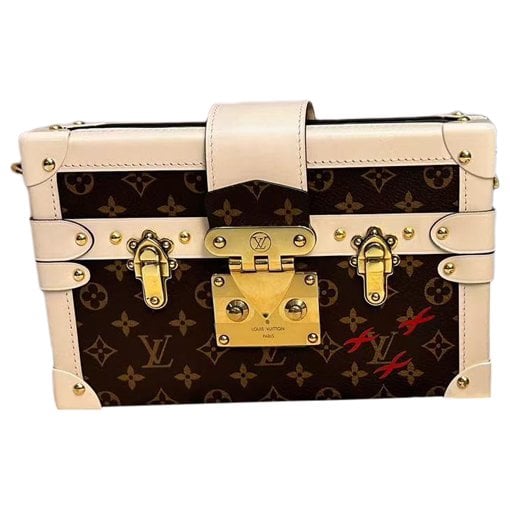 Petite Malle leather handbag