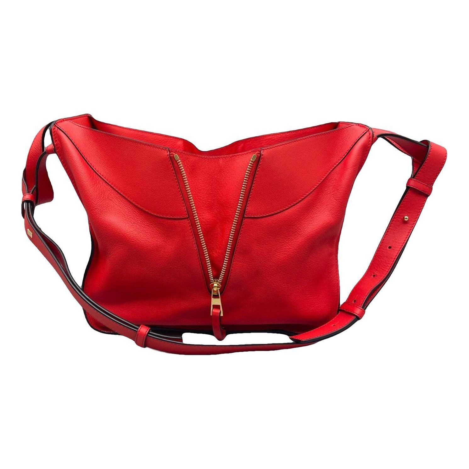 Hammock leather handbag