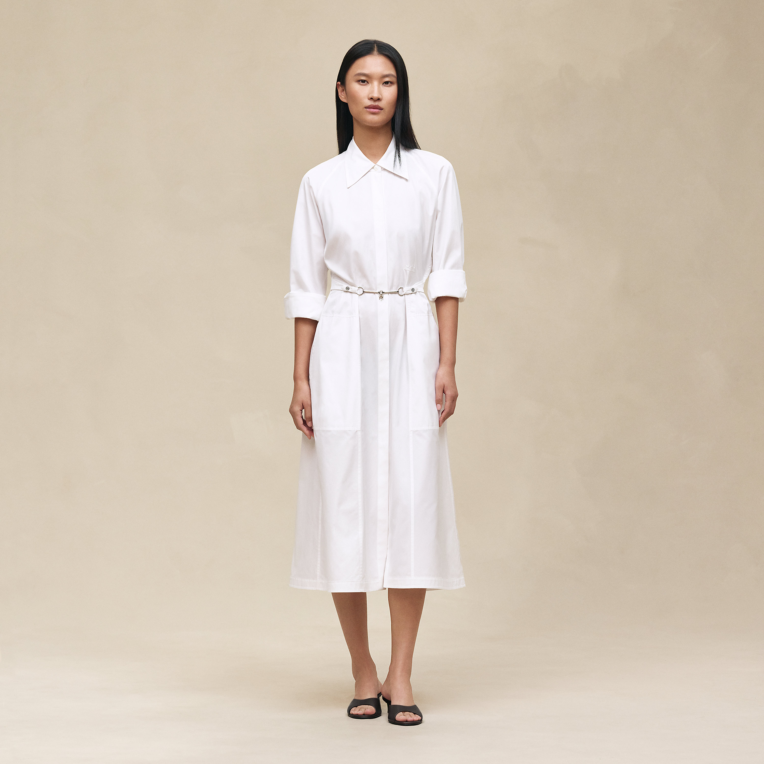 Equestrian shirt dress