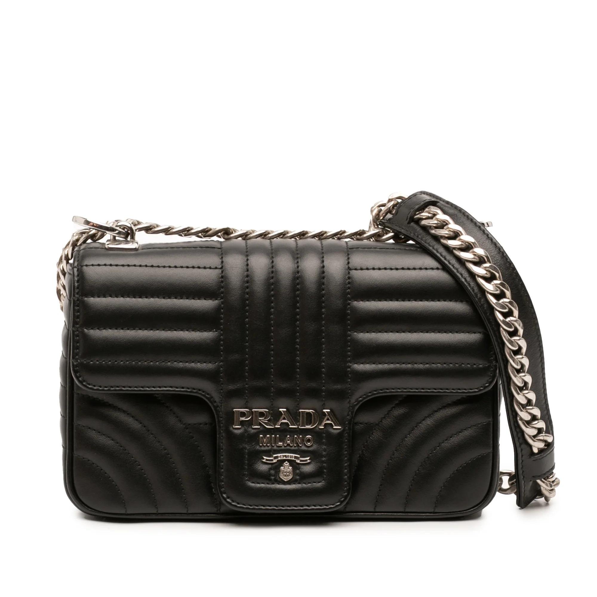 Diagramme pony-style calfskin handbag