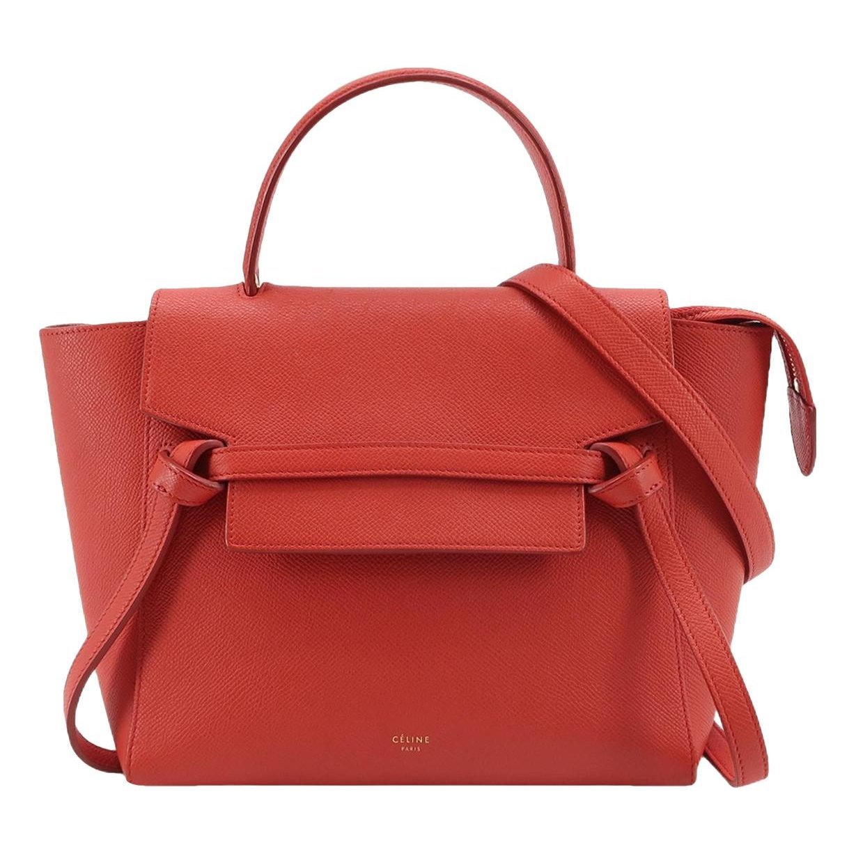 Belt leather handbag