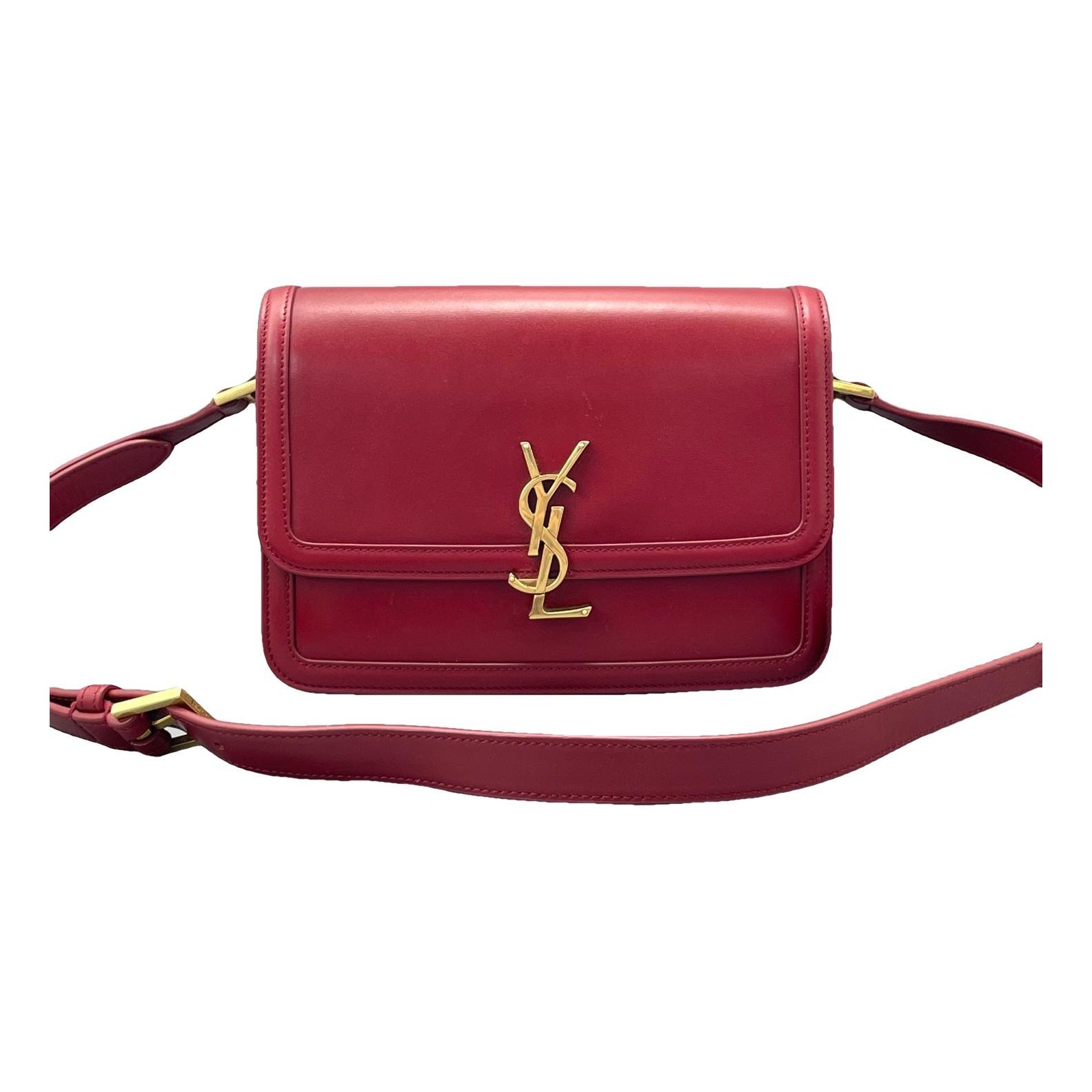 Solférino leather handbag
