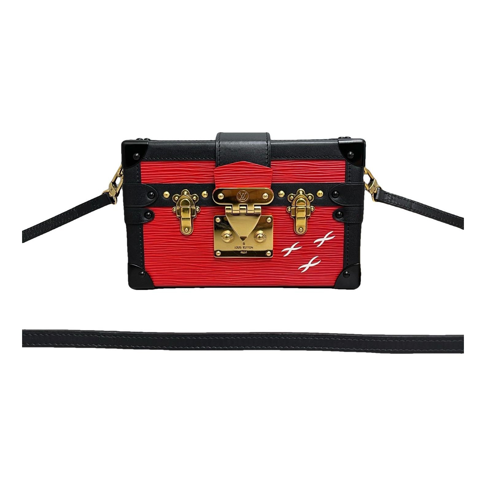 Petite Malle leather handbag