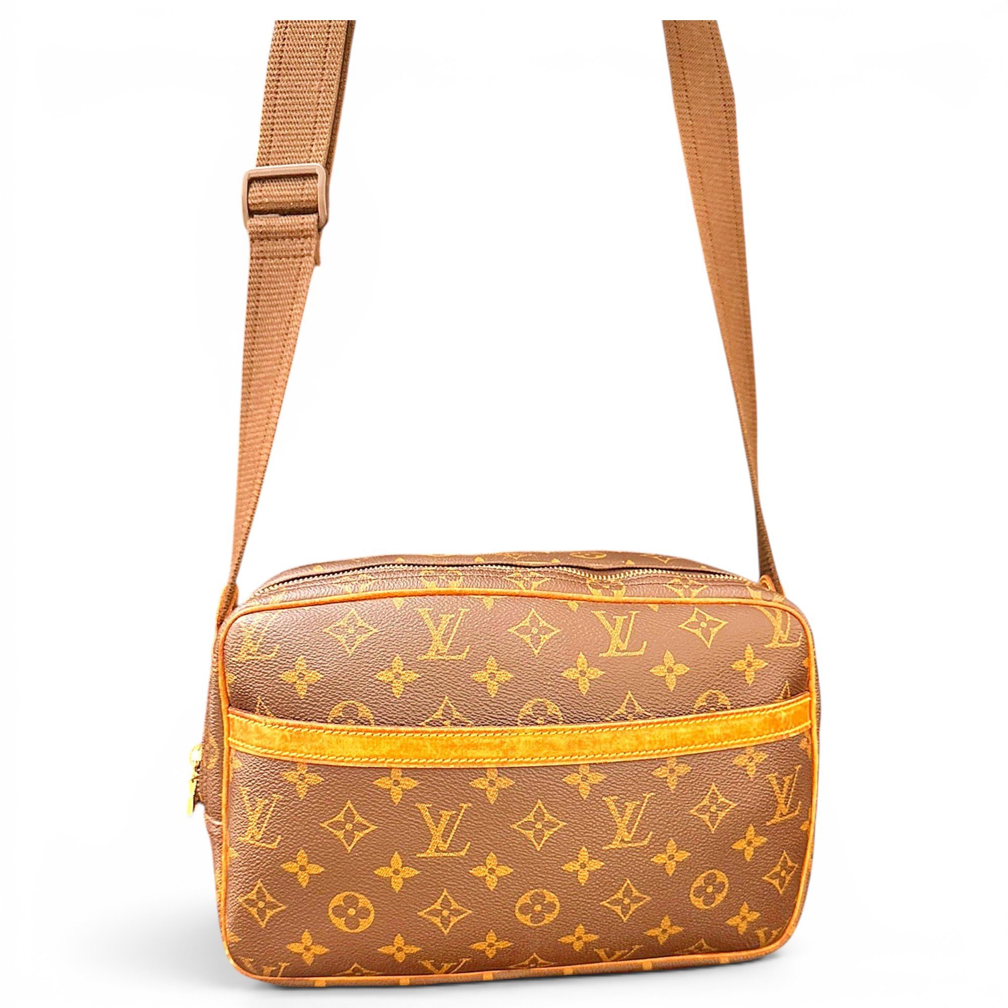 Reporter leather handbag