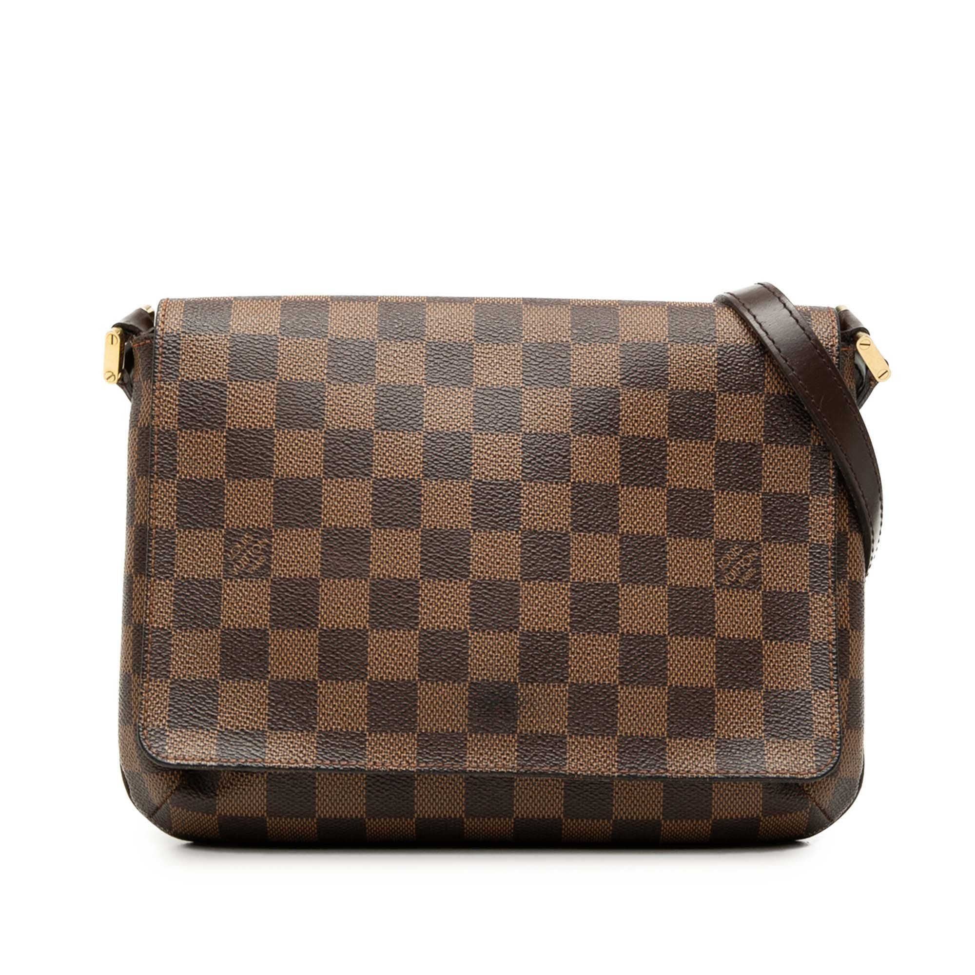 Musette leather handbag