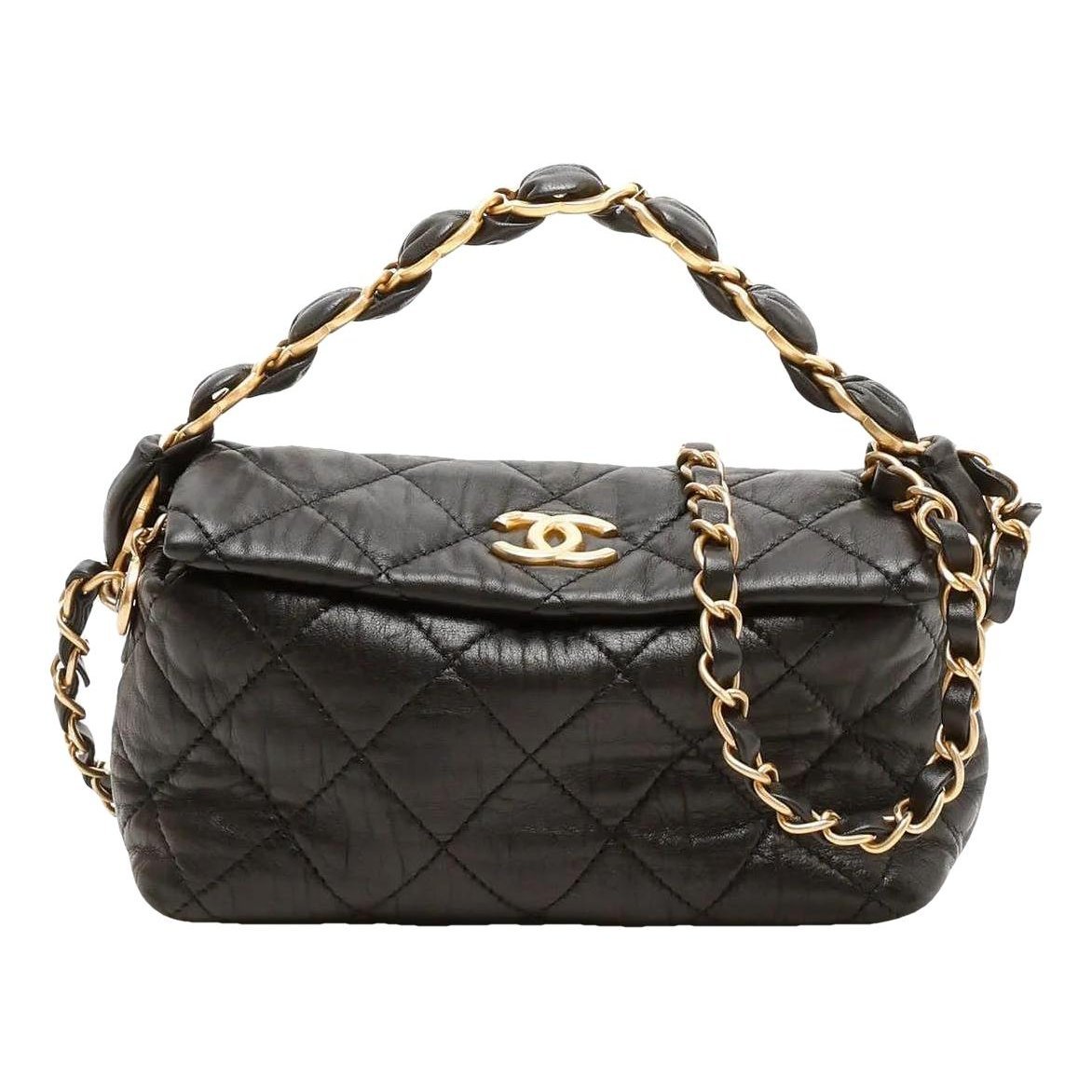 Trendy CC Quilted leather handbag