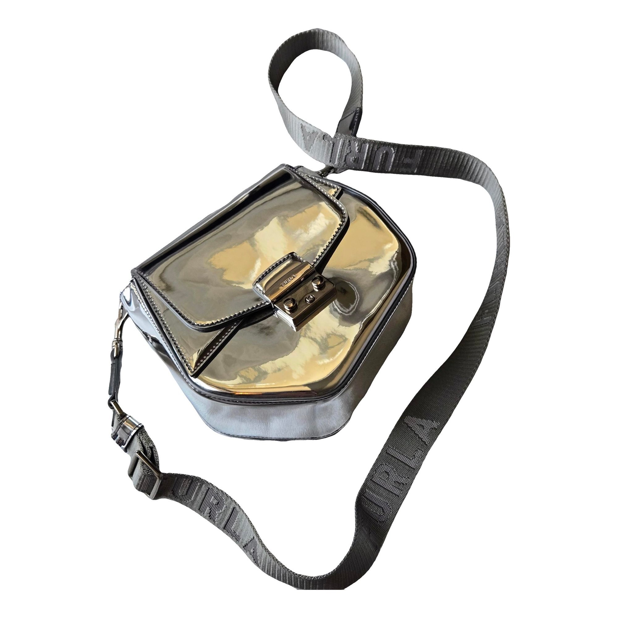 Metropolis patent leather handbag