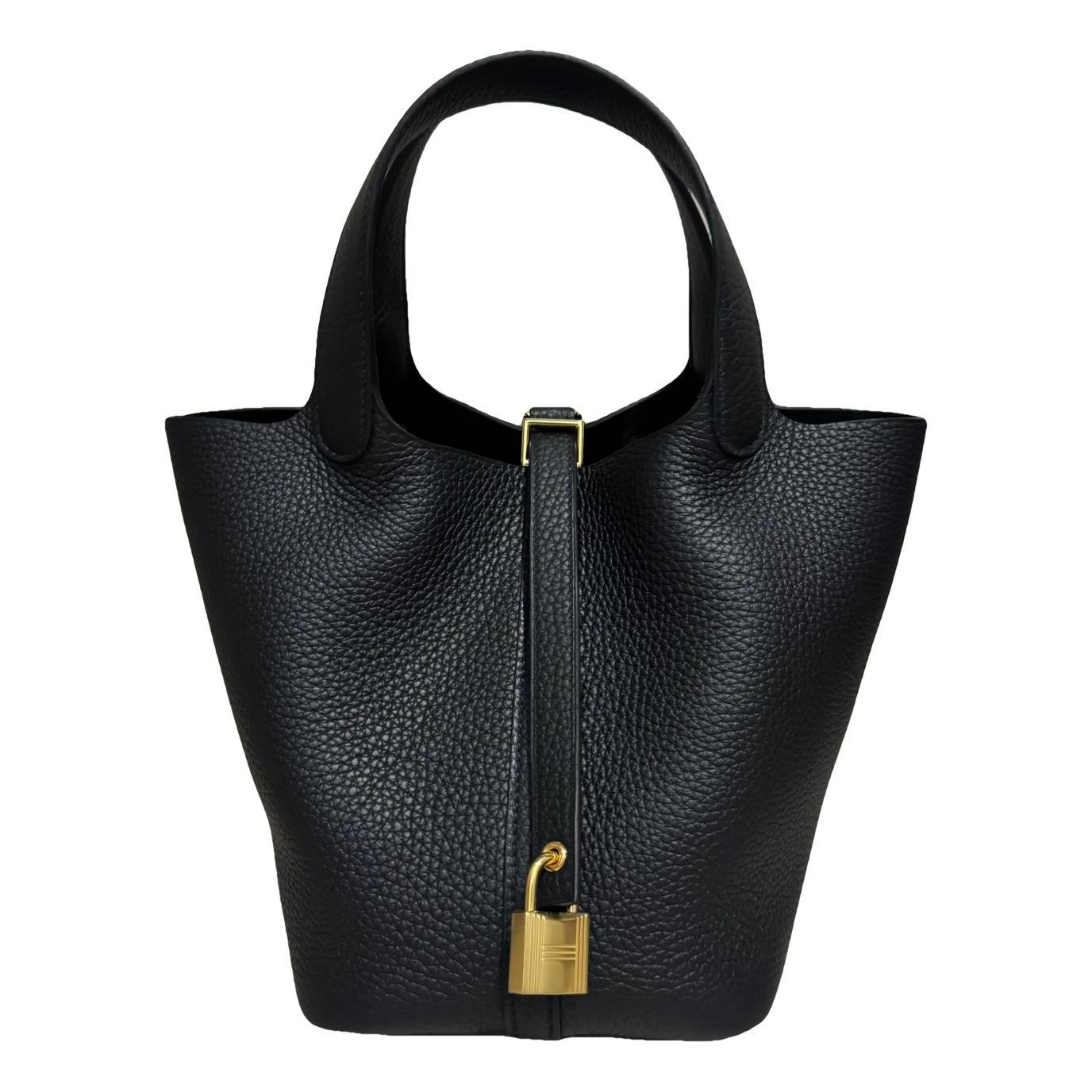 Picotin leather tote