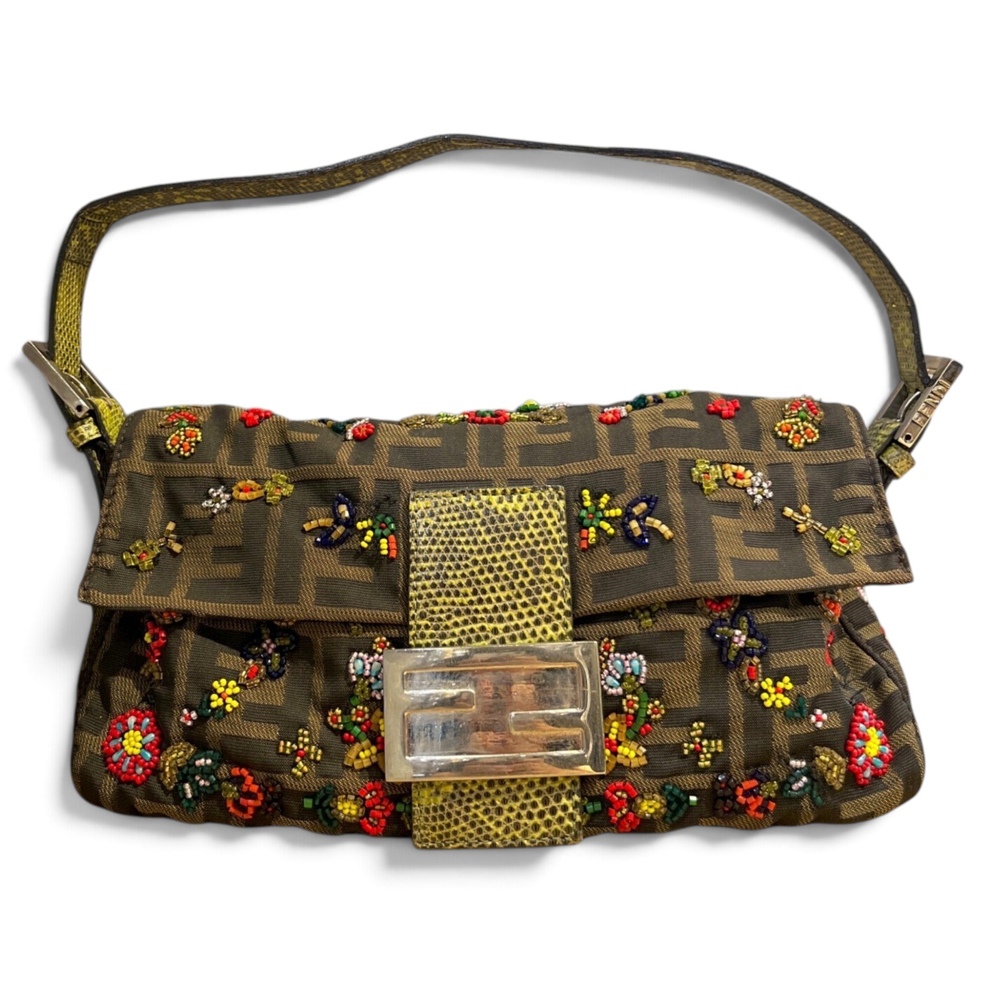 Baguette leather handbag