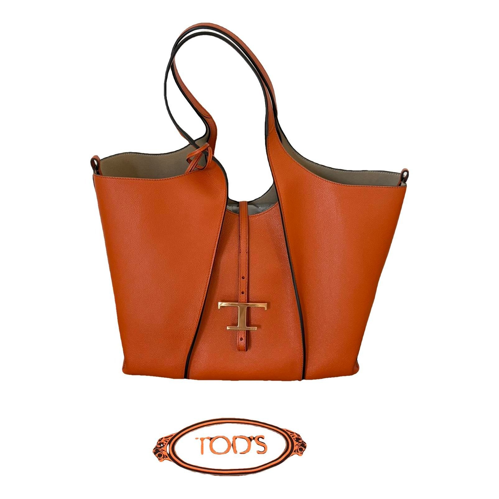 Leather tote