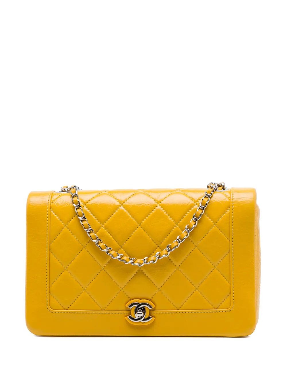 2018 Crumpled Calfskin Bi Quilted Vintage Full Flap crossbody bag