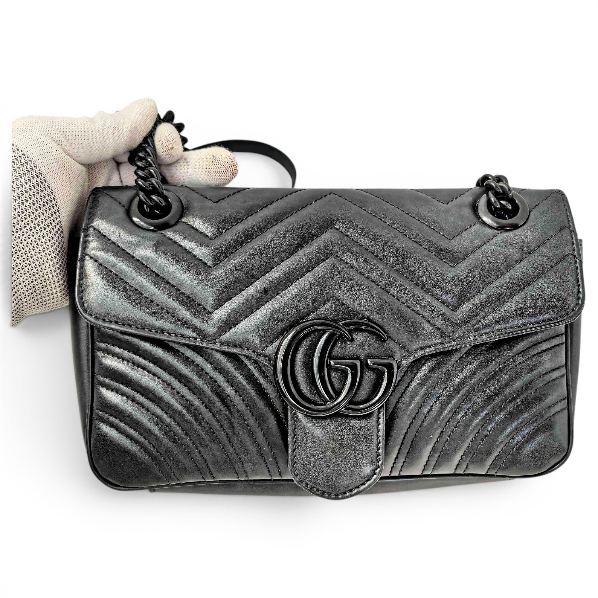 GG Marmont Flap leather handbag