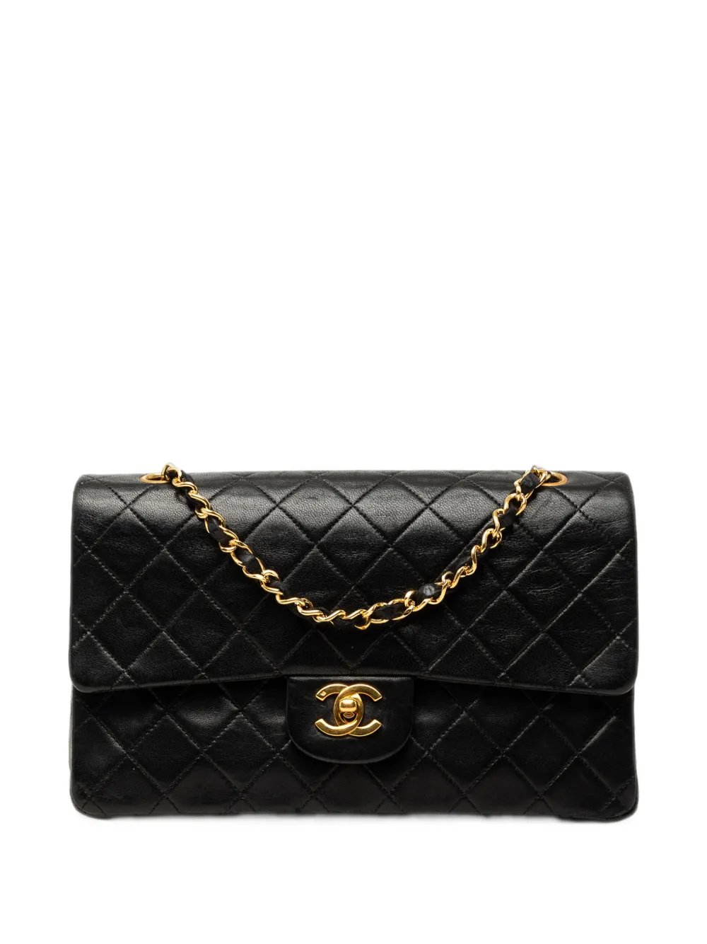 1989-1991 Medium Classic Lambskin Double Flap shoulder bag
