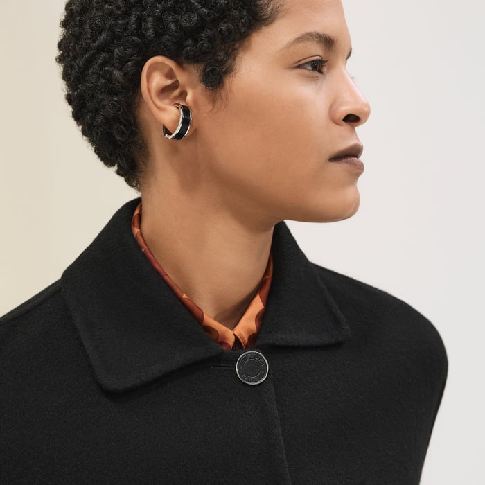 Noir Cashmere Wrap Coat