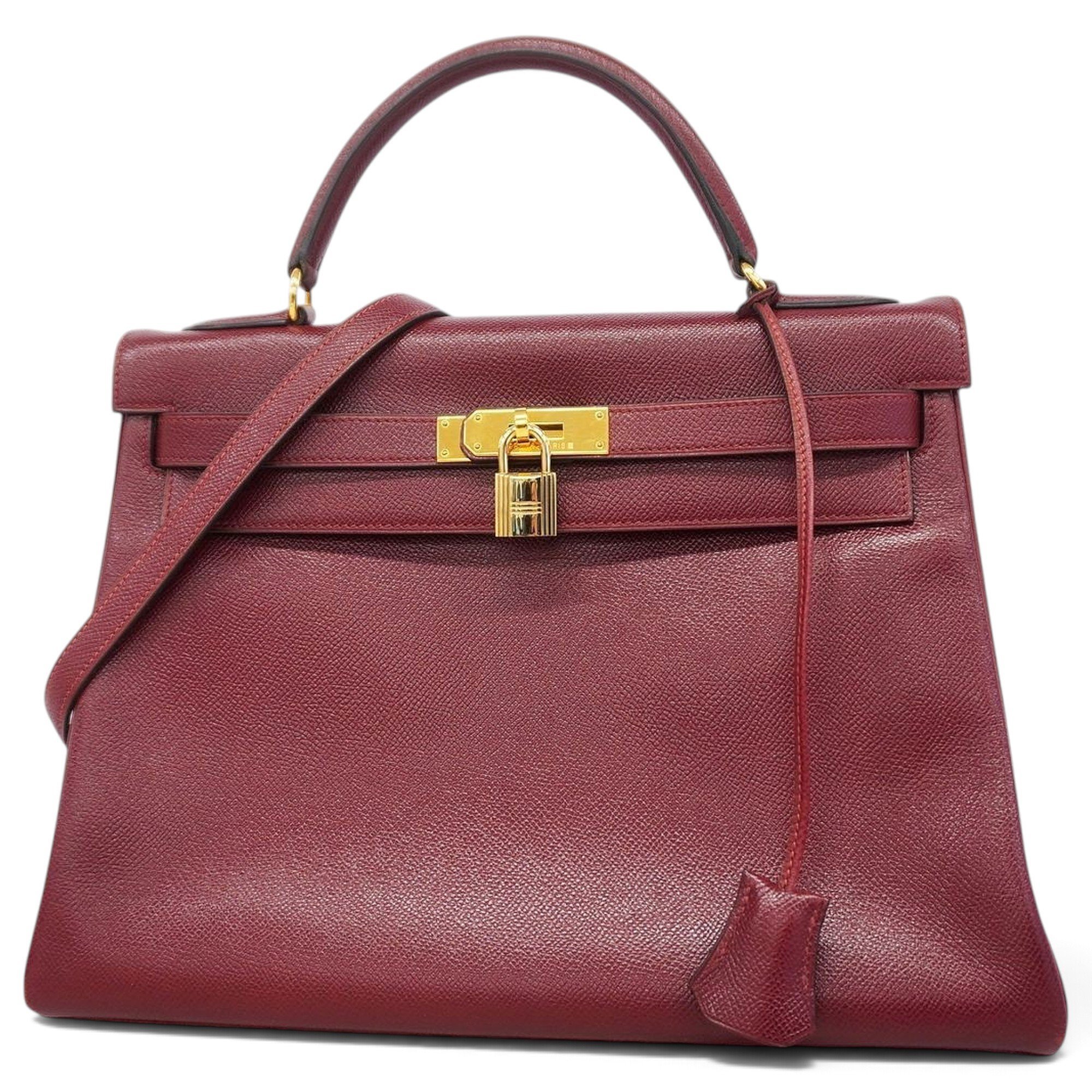 Kelly 32 leather handbag