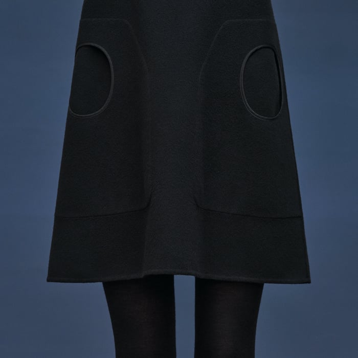 Noir Short Cashmere Dress