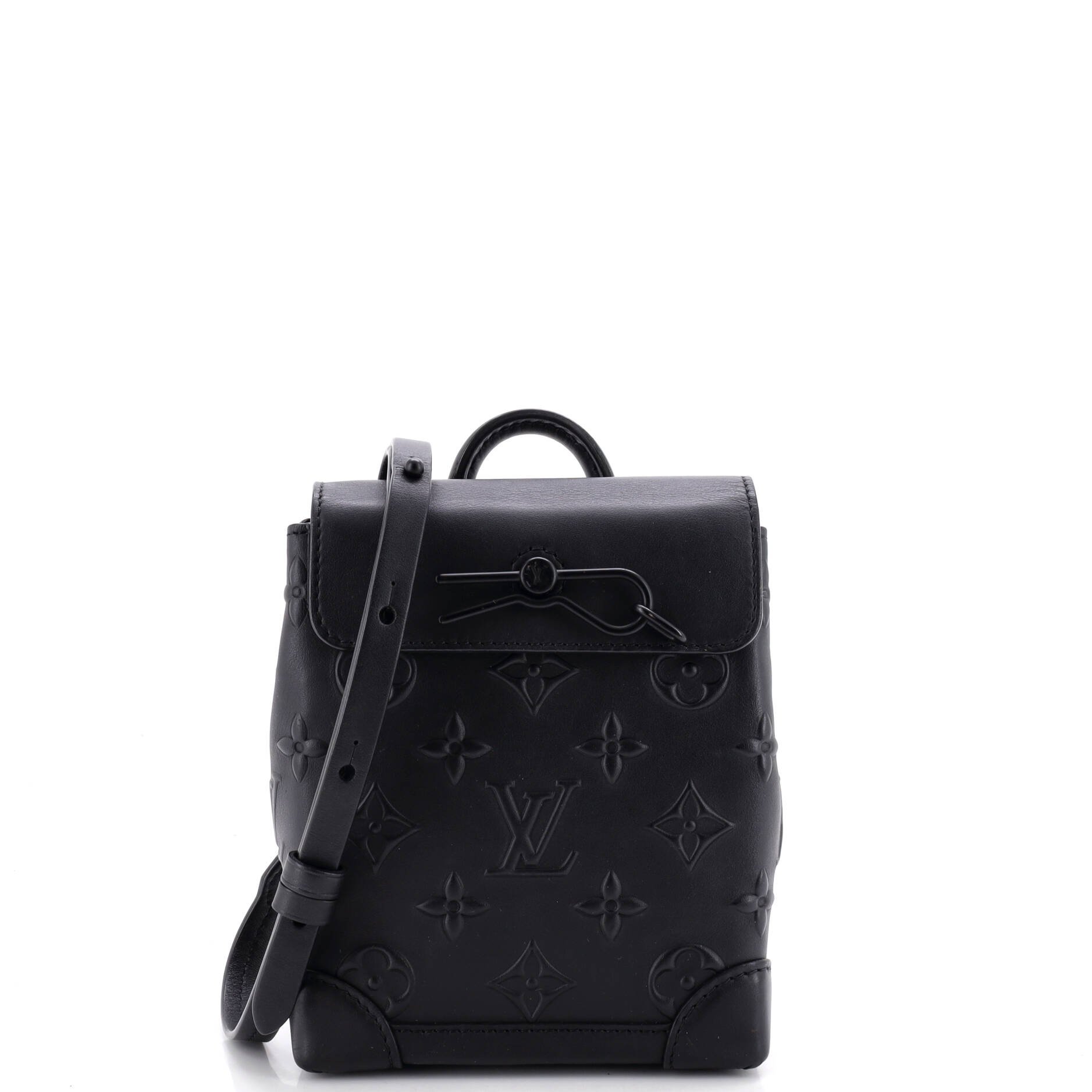 Steamer Bag Monogram Seal Leather XS
