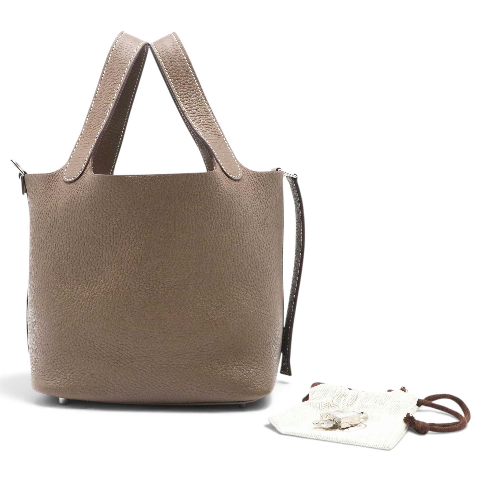 Picotin leather handbag