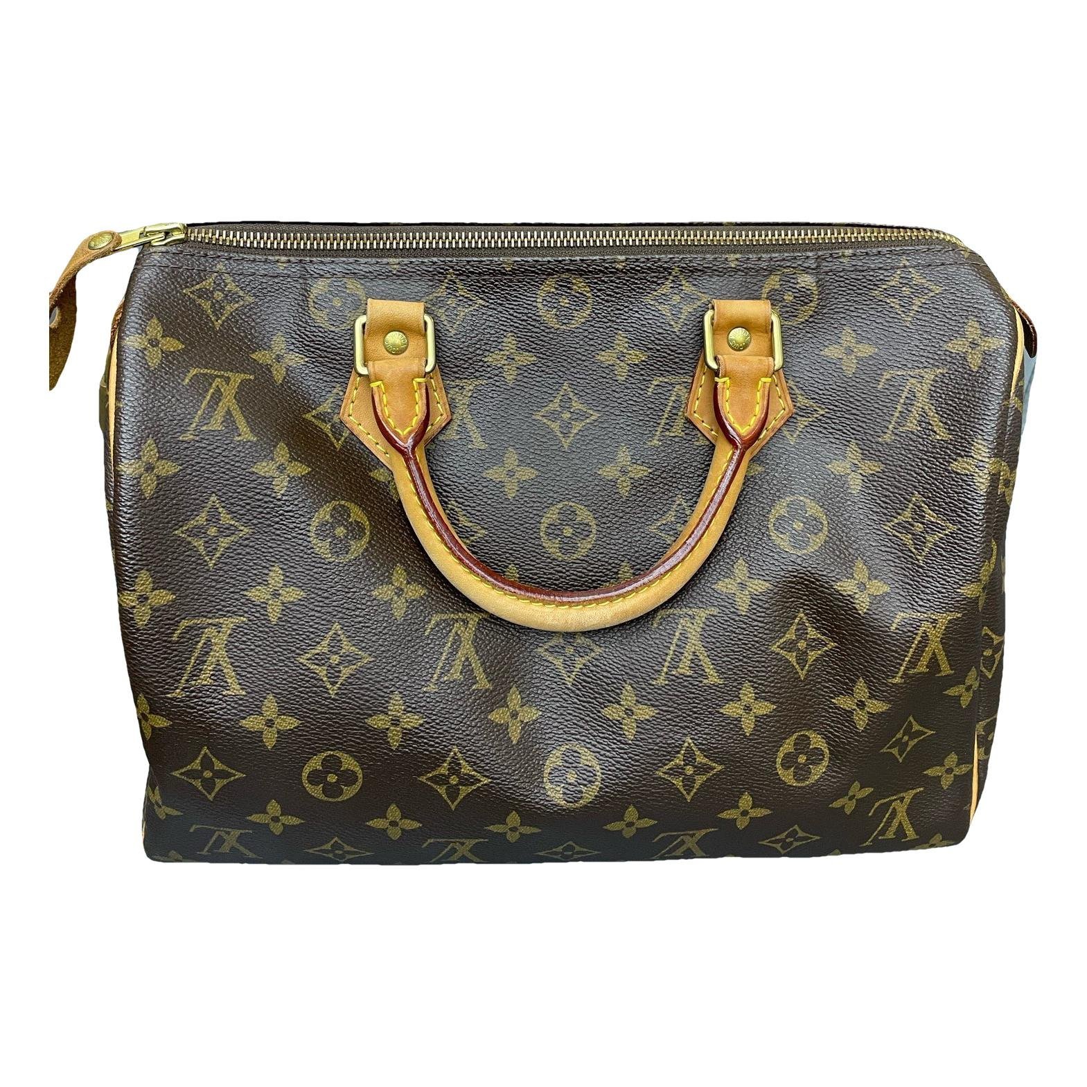 Speedy leather handbag
