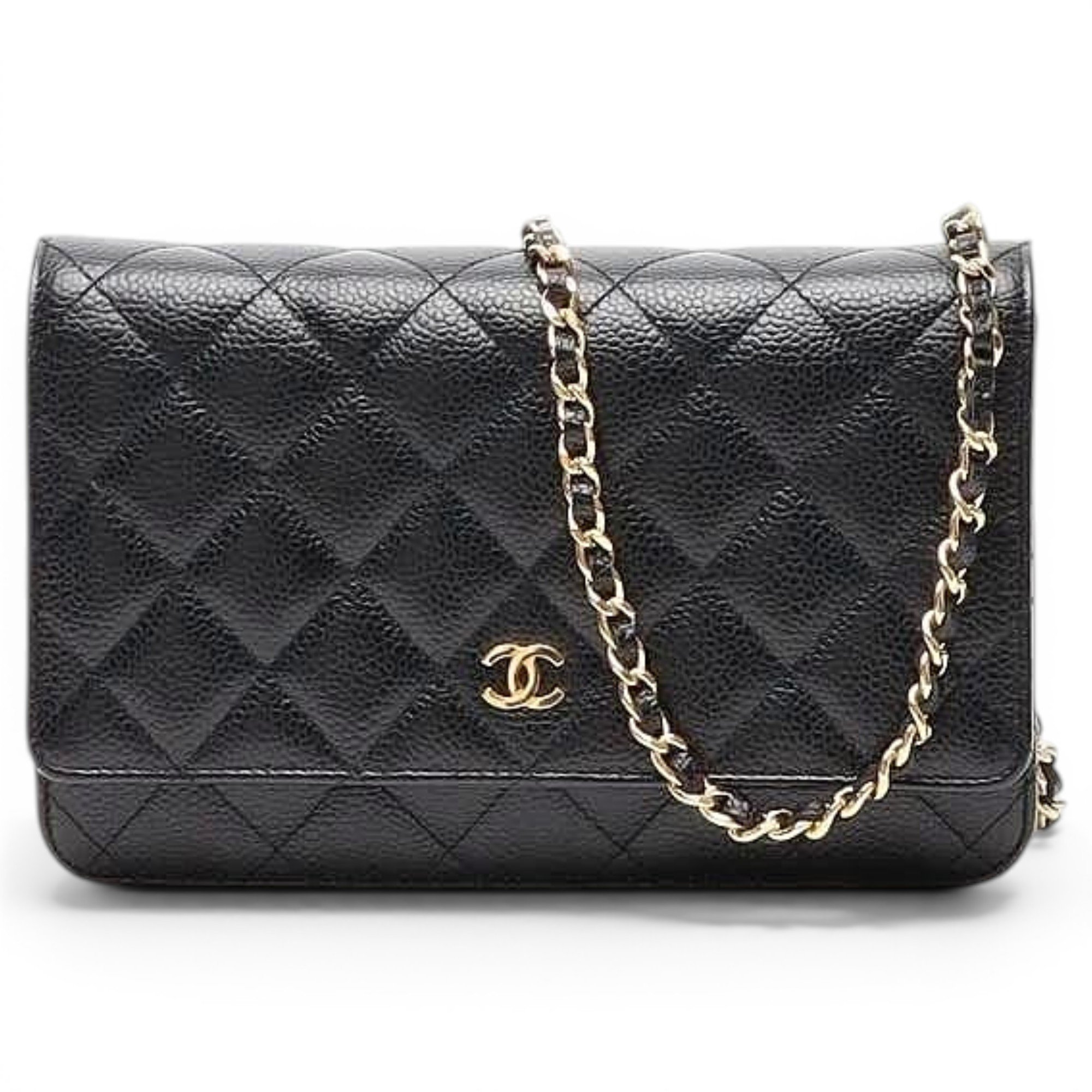 Wallet On Chain leather crossbody bag