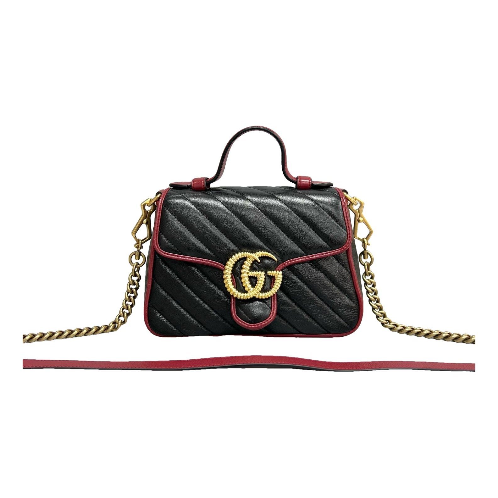 GG Marmont Flap leather handbag
