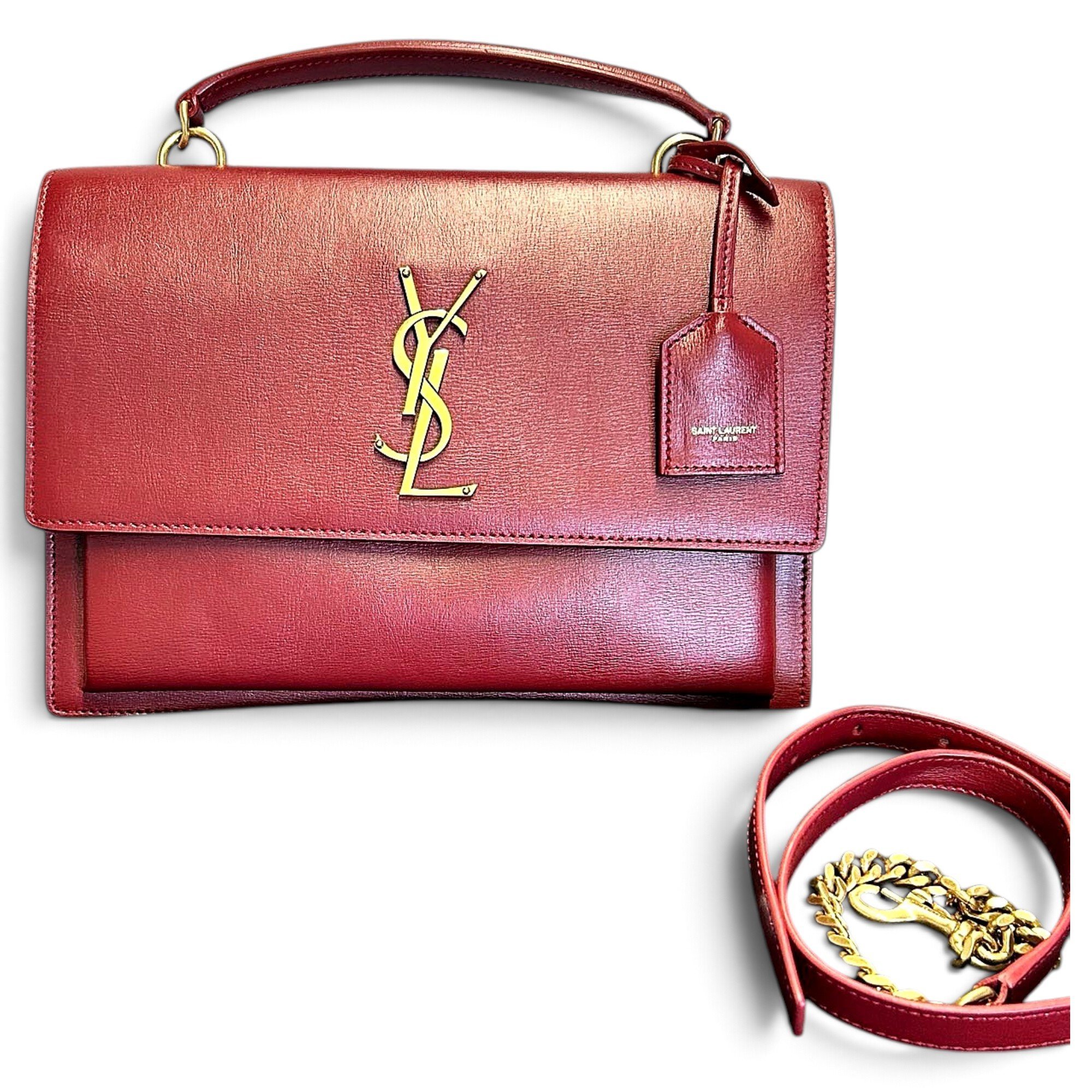 Sunset leather handbag