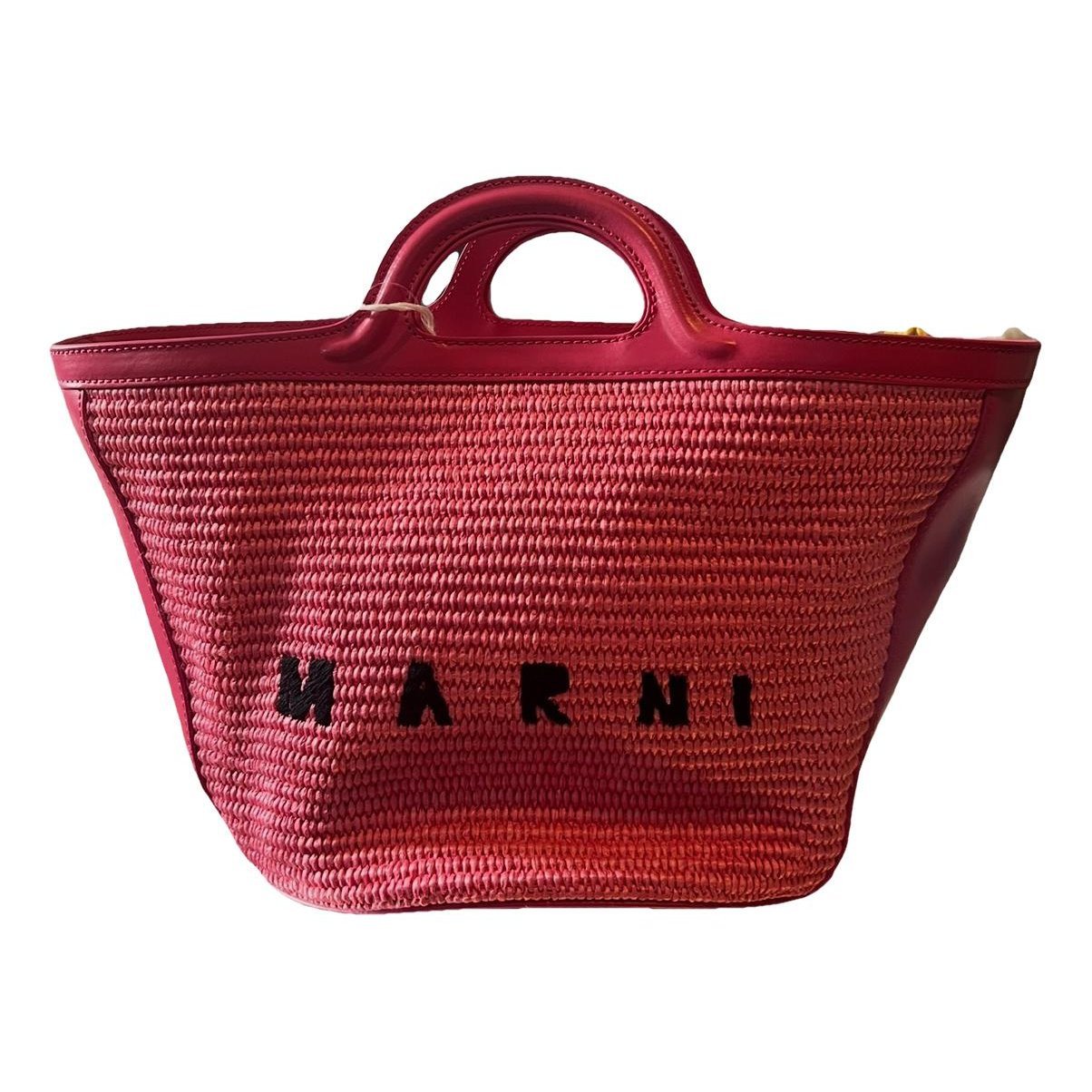 Tropicalia leather handbag