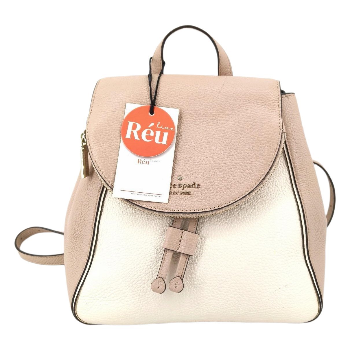 Leather backpack