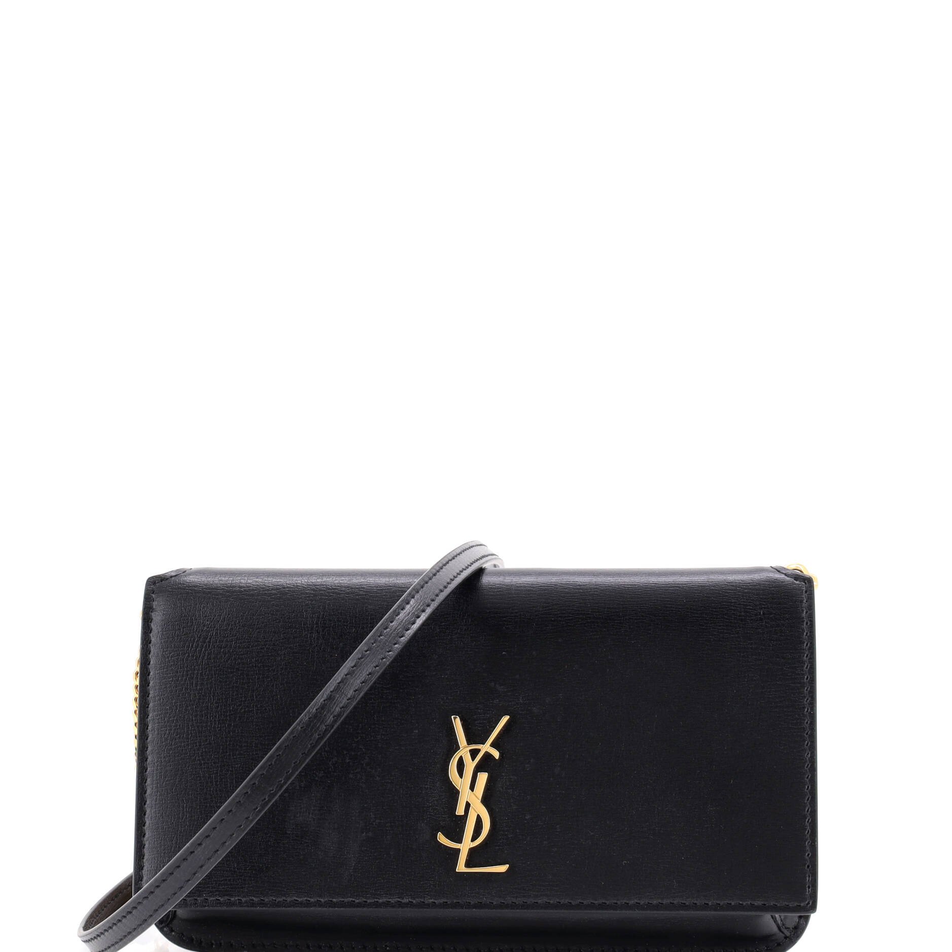 Classic Monogram Phone Holder Shoulder Bag Leather