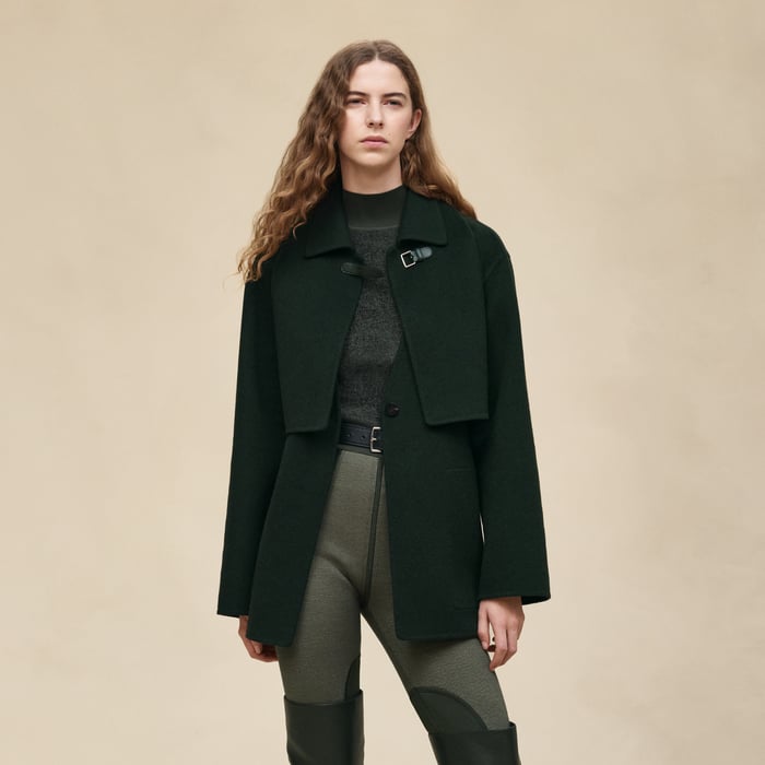 Vert Anglais Trench Modular Cashmere Coat