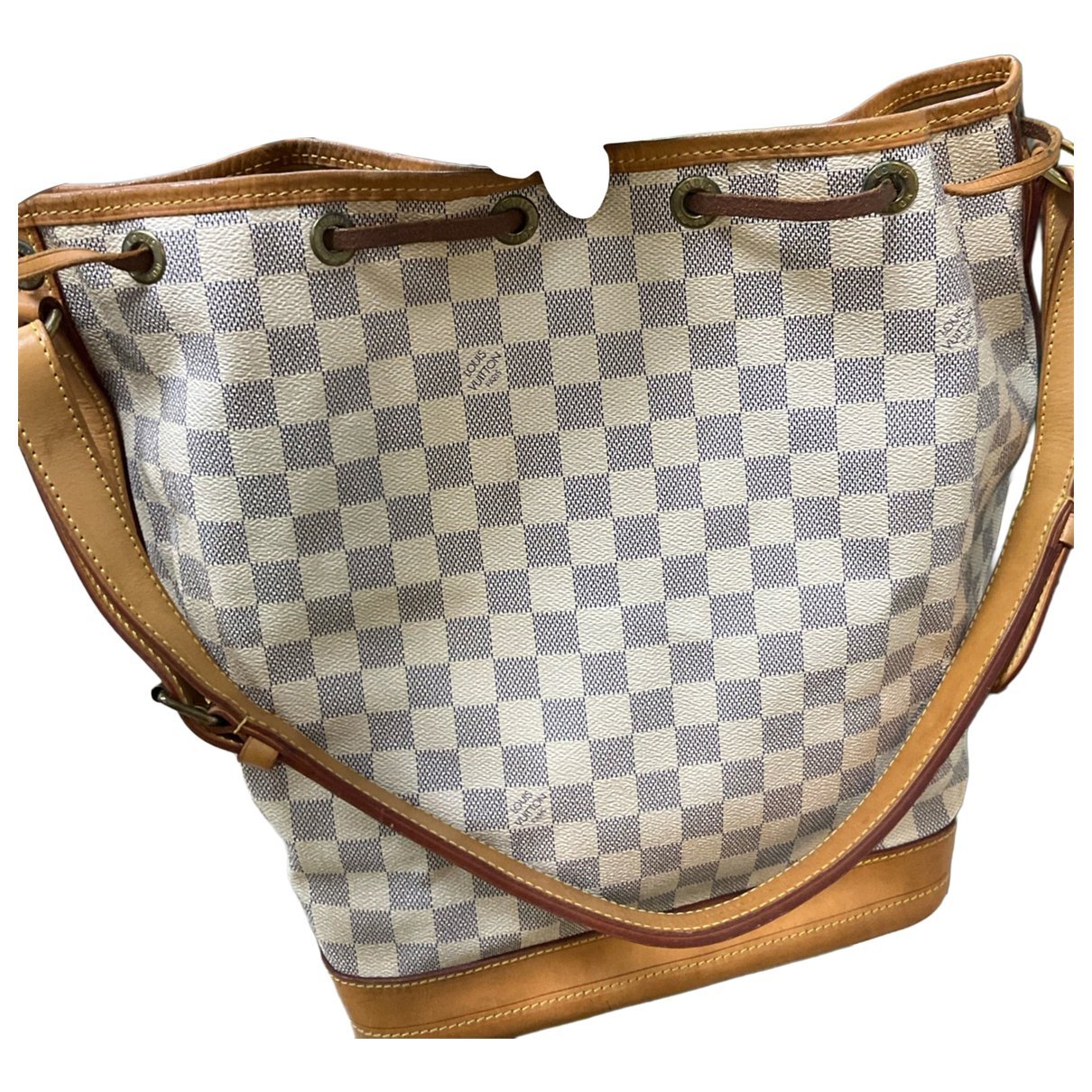 Bucket leather handbag