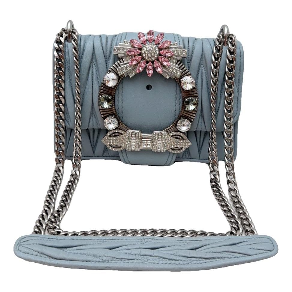 Miu Lady leather handbag