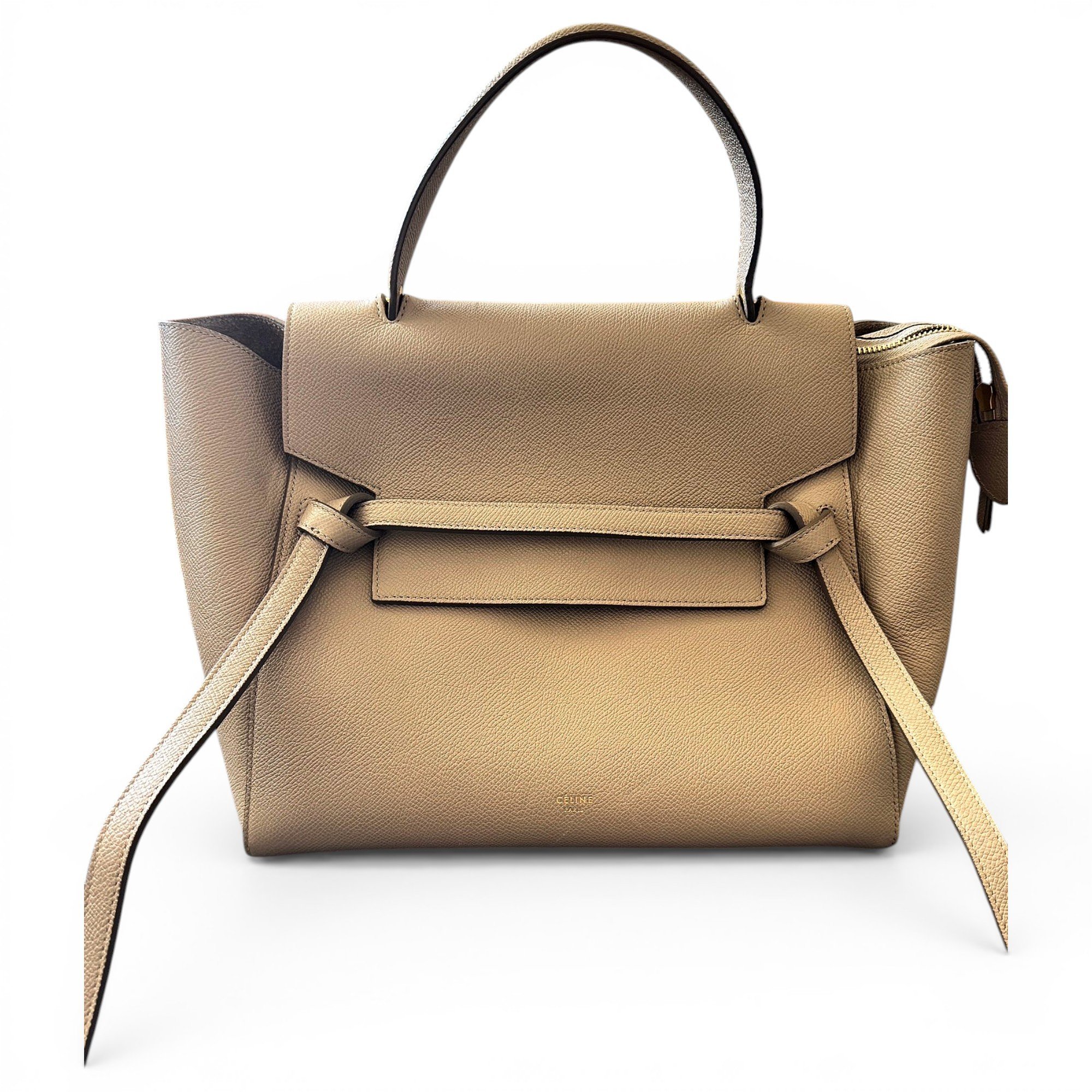 Belt leather handbag