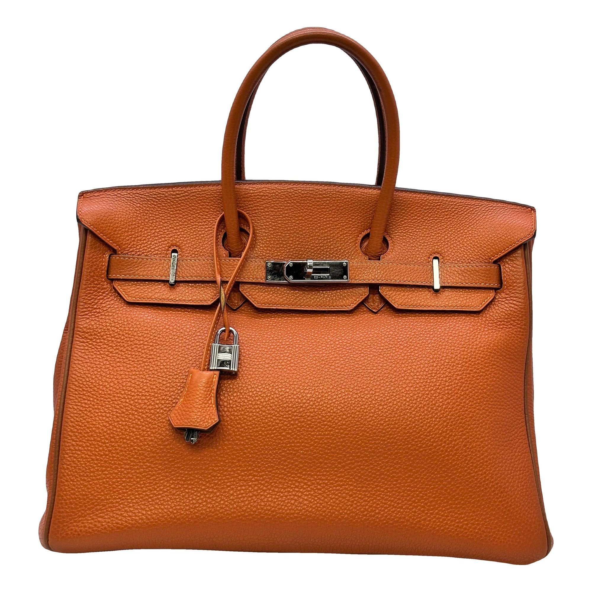 Hermes Birkin 35 leather handbag