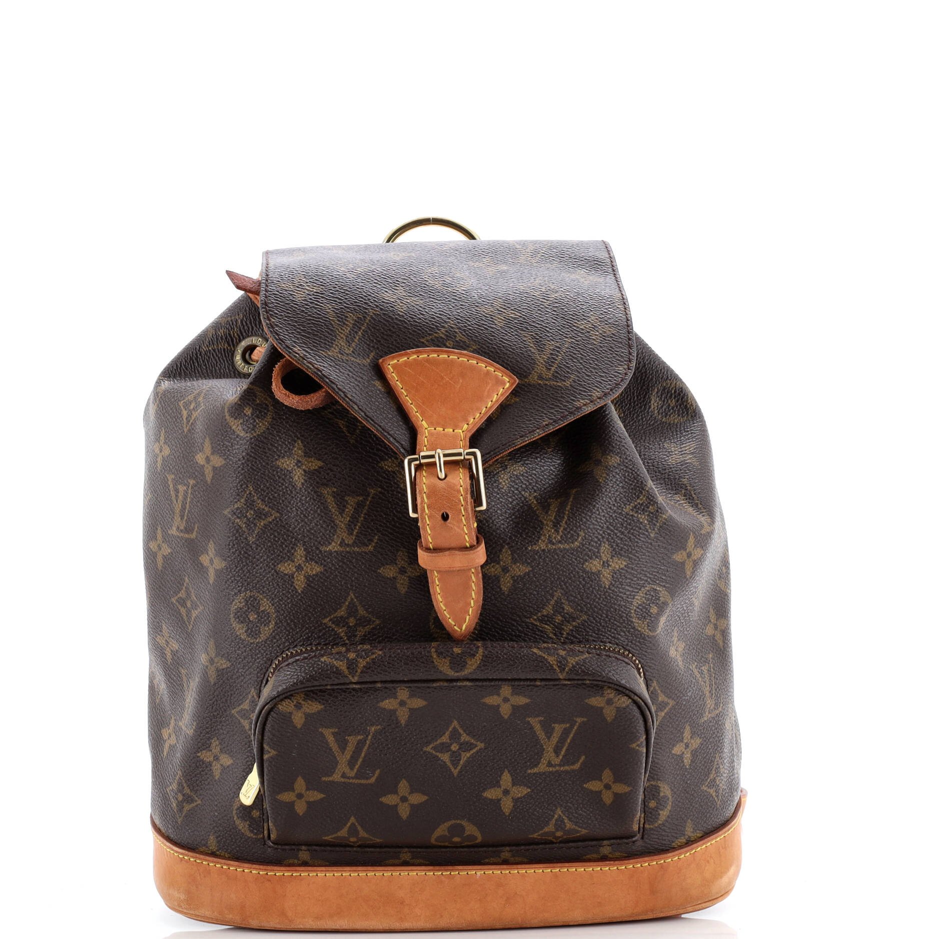 Louis Vuitton Vintage Montsouris Backpack Monogram Canvas MM