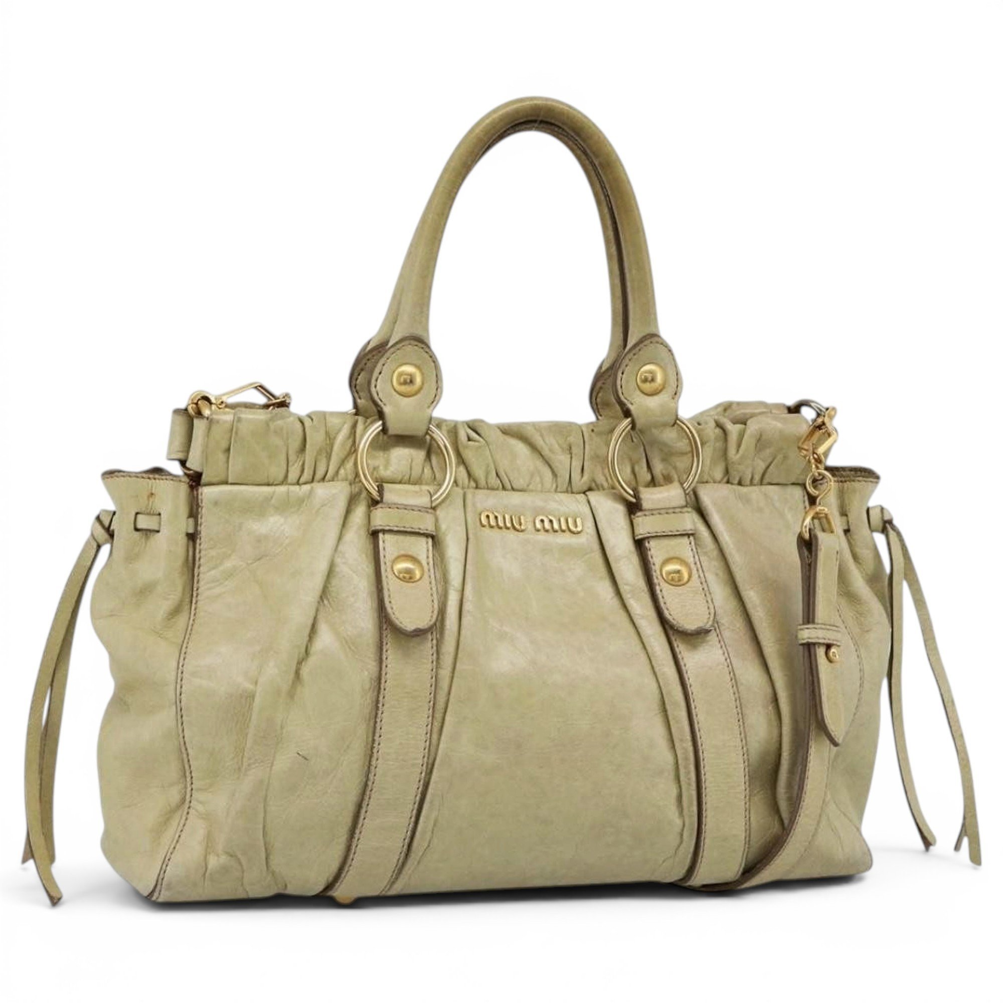 Miu Miu Matelassé leather handbag
