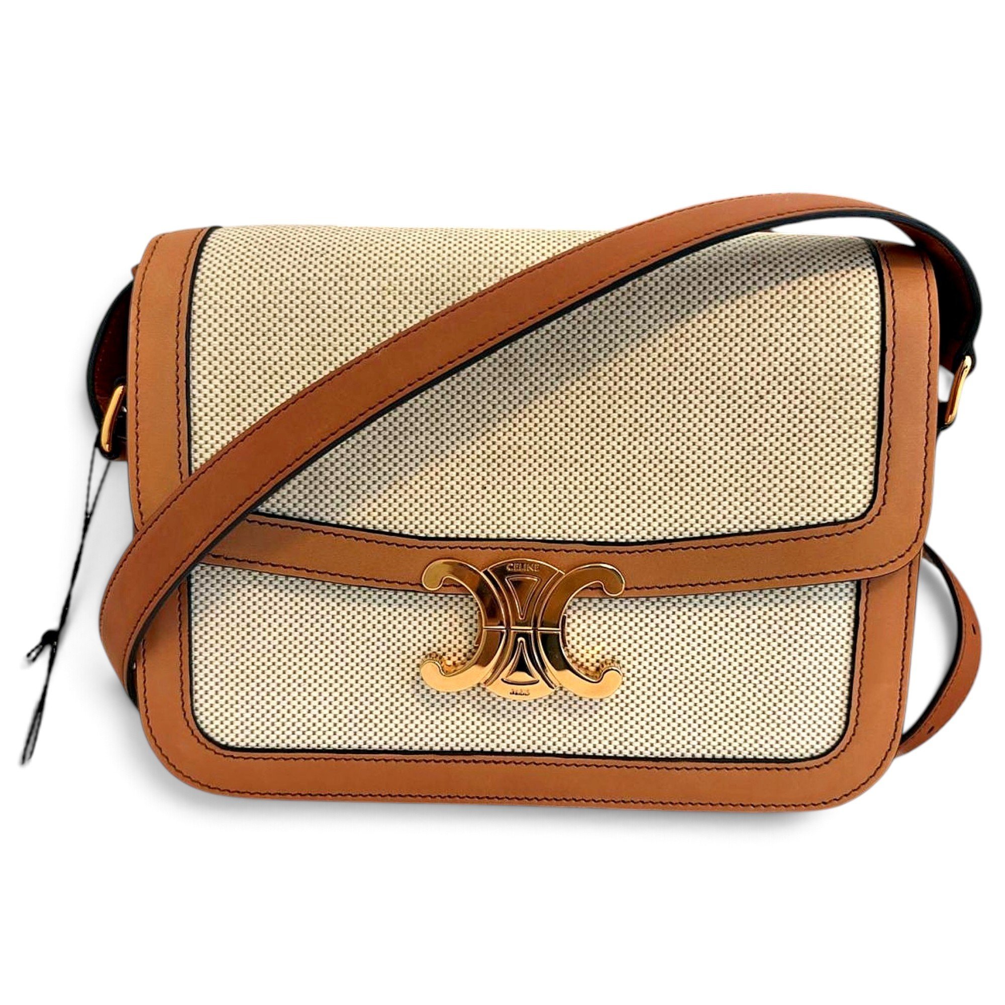 Triomphe leather crossbody bag