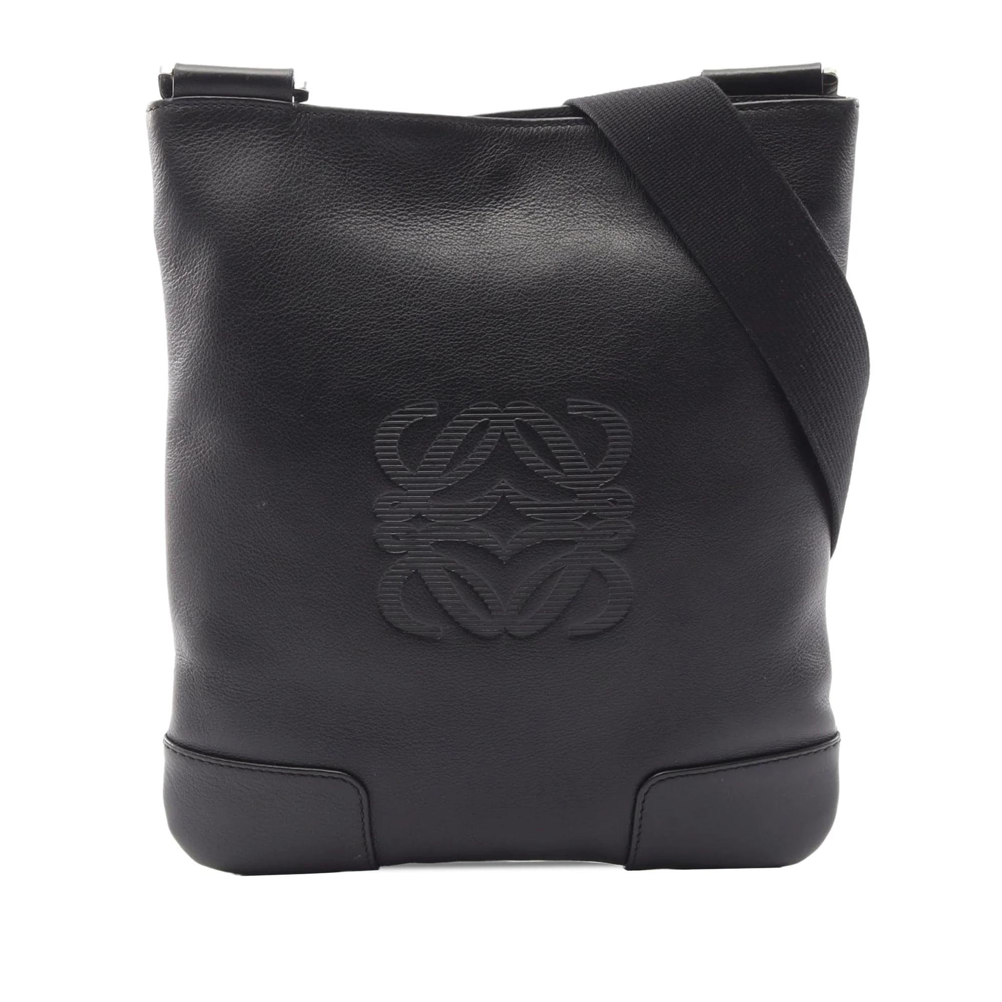 Anagram pony-style calfskin handbag