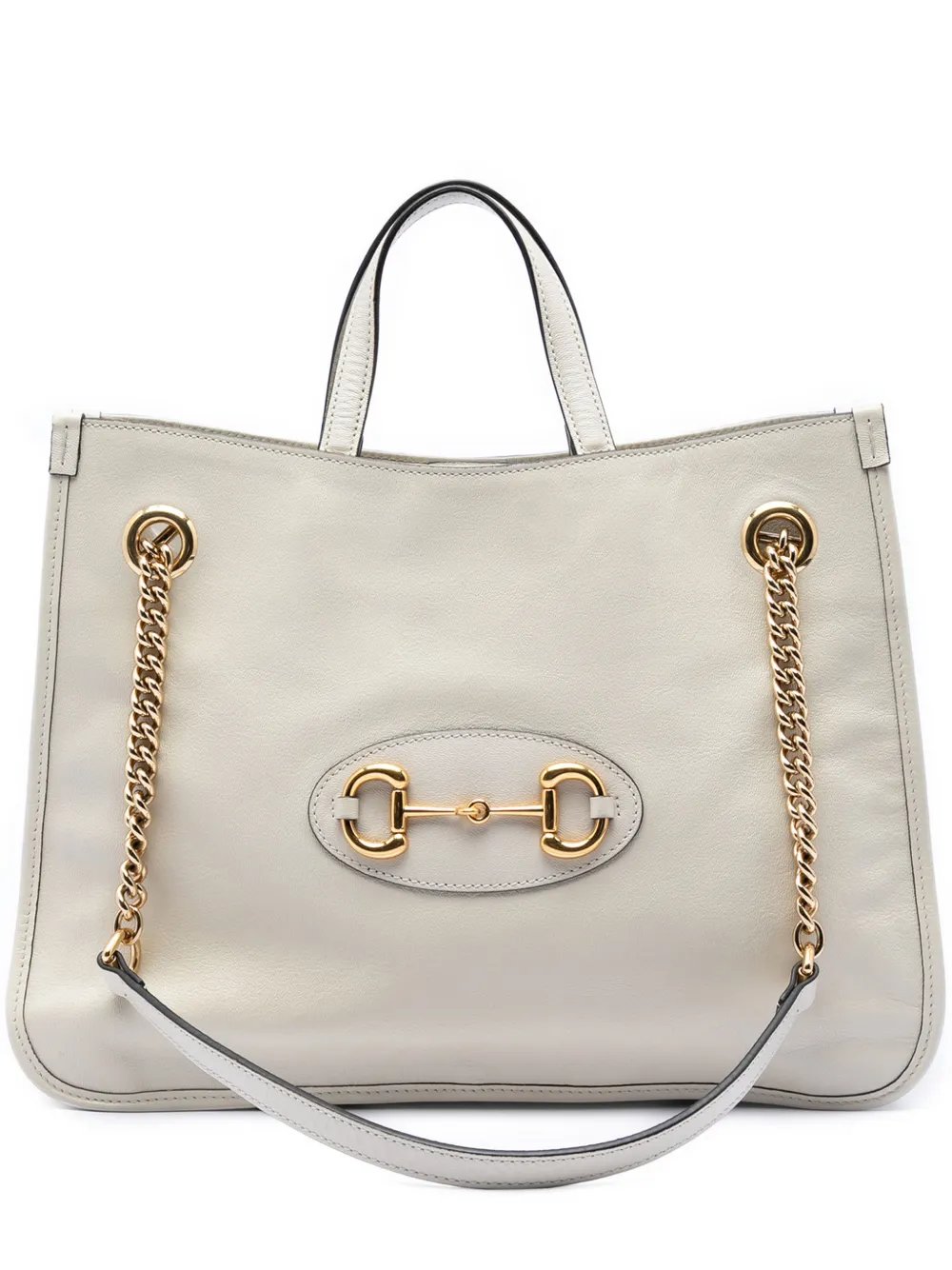 2016-2026 Medium Calfskin Horsebit 1955 Chain Tote satchel
