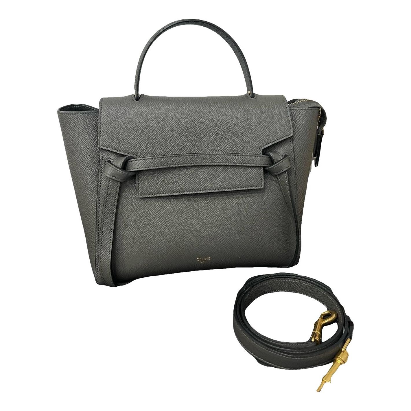 Belt leather handbag