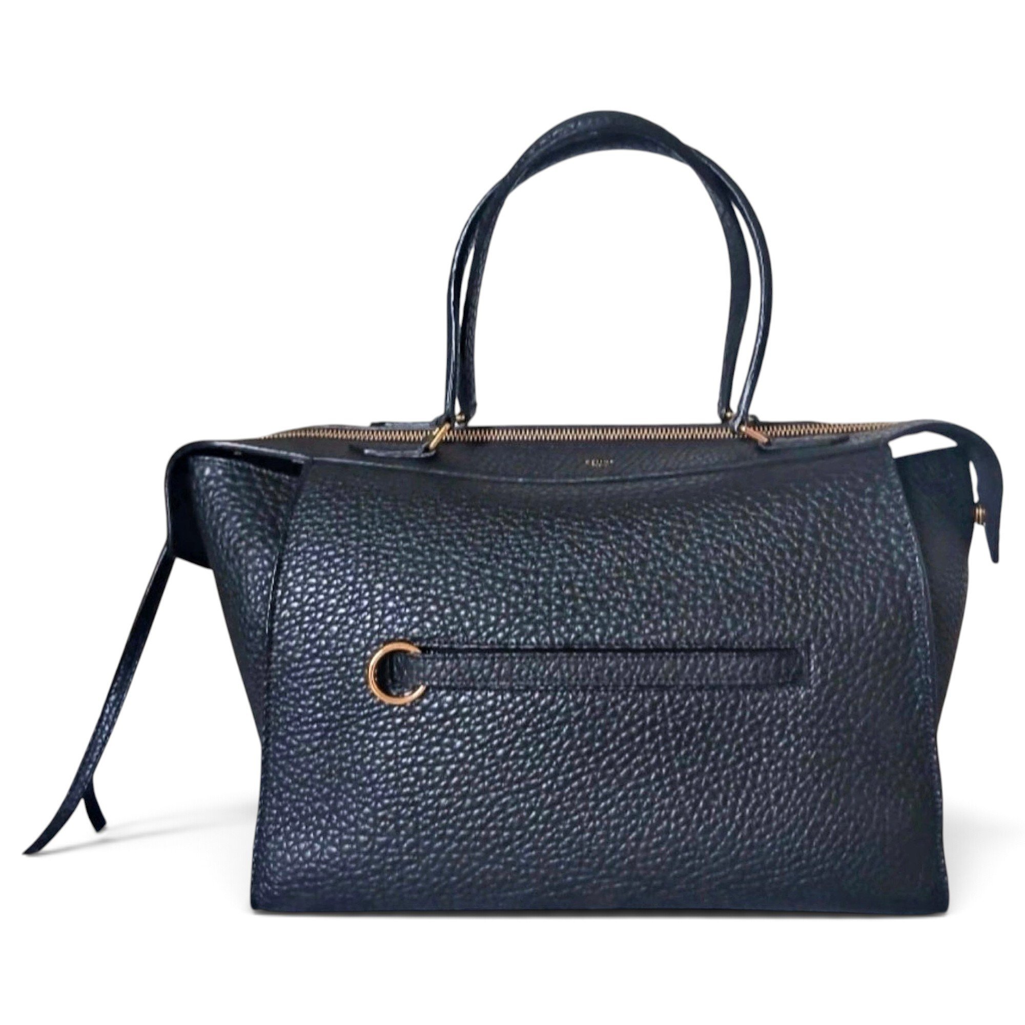 Edge leather handbag