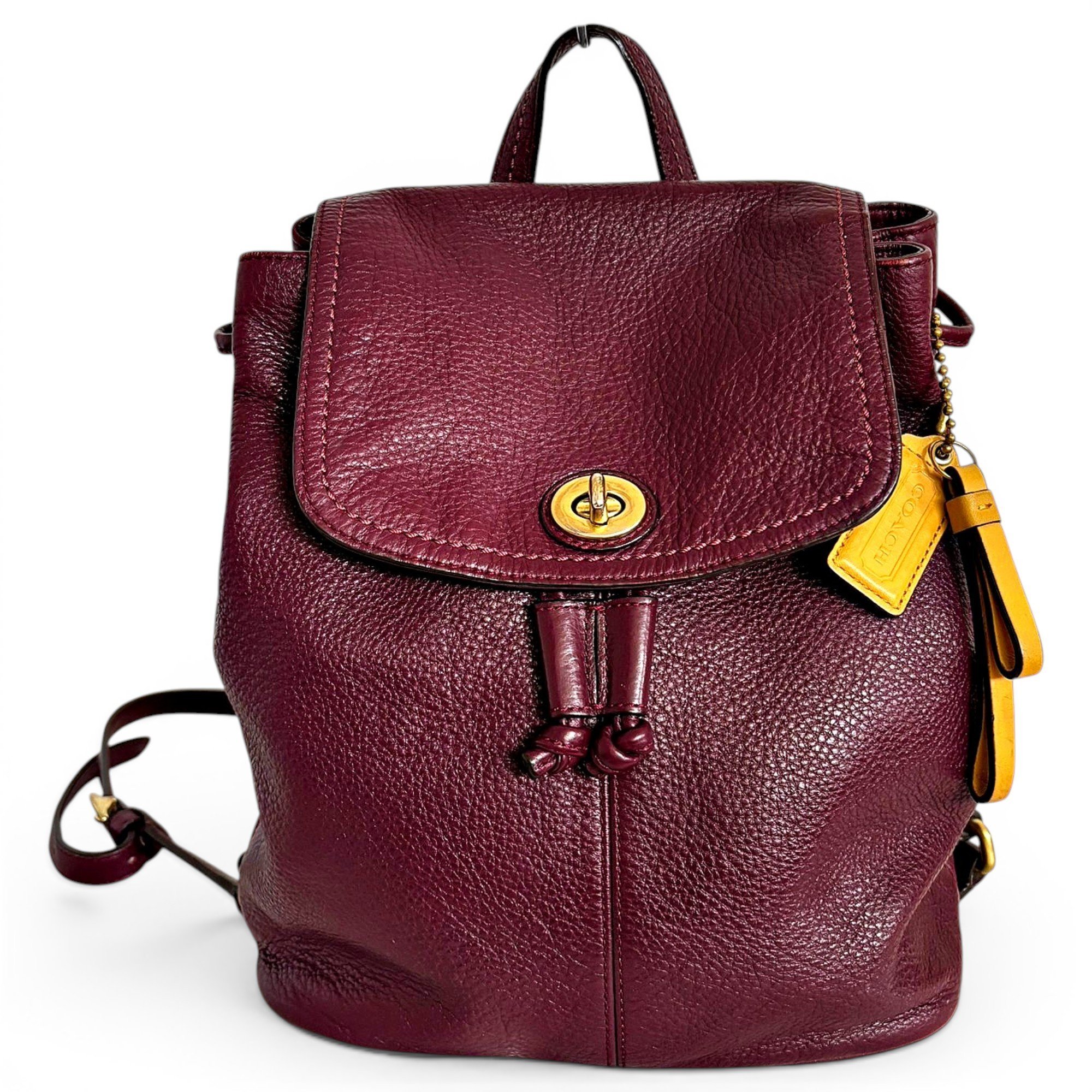 Leather backpack