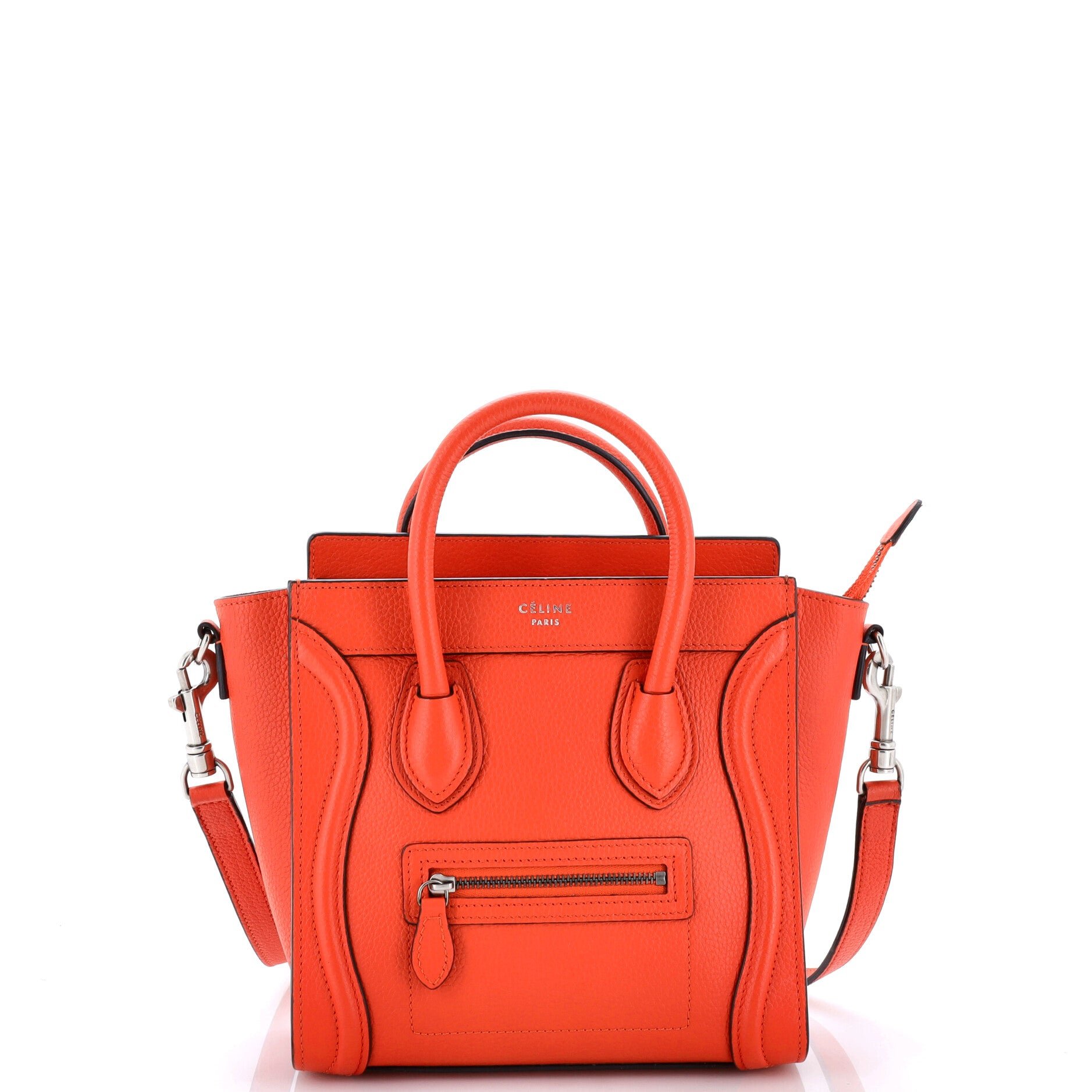 Luggage Bag Grainy Leather Nano
