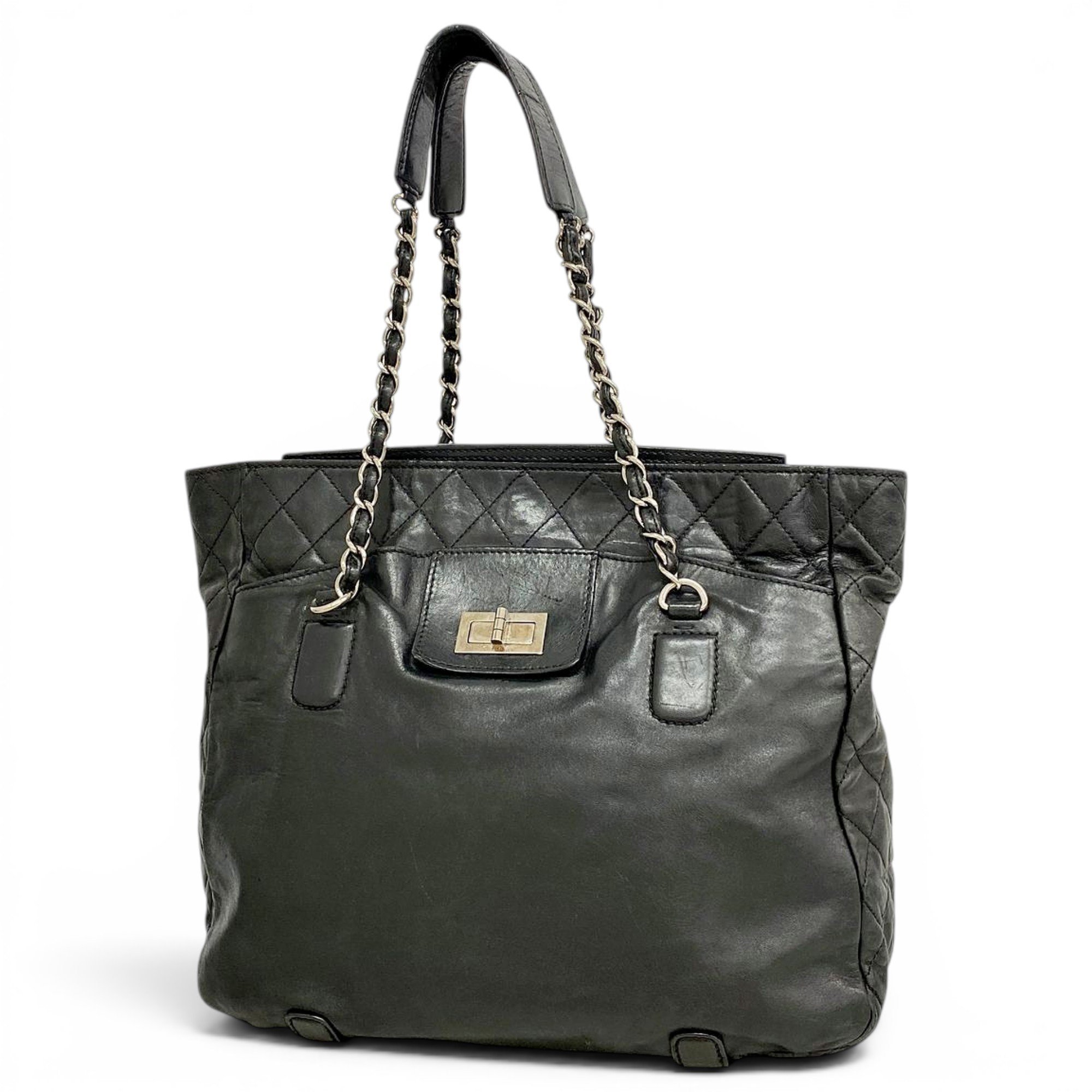 2.55 leather tote
