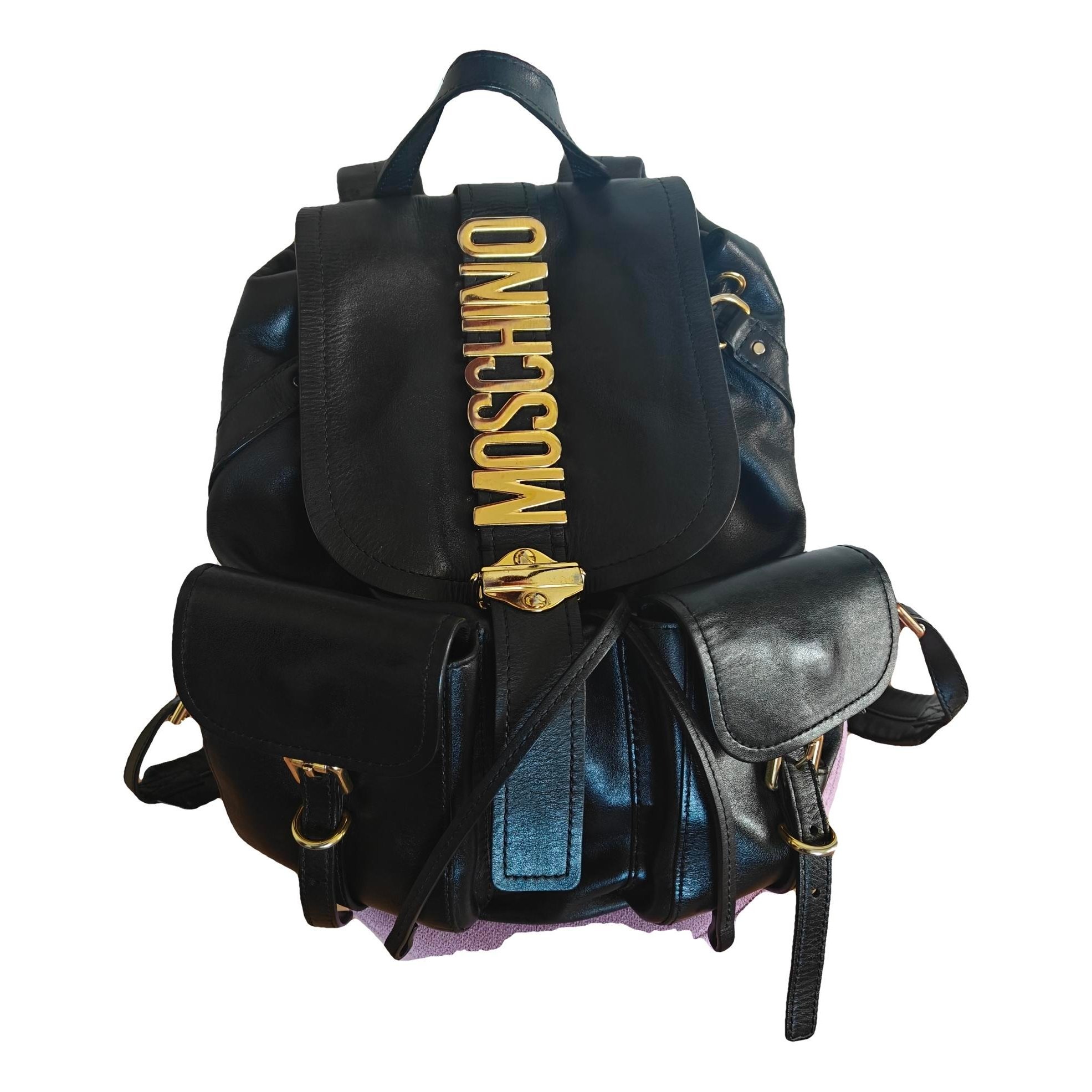 Leather backpack