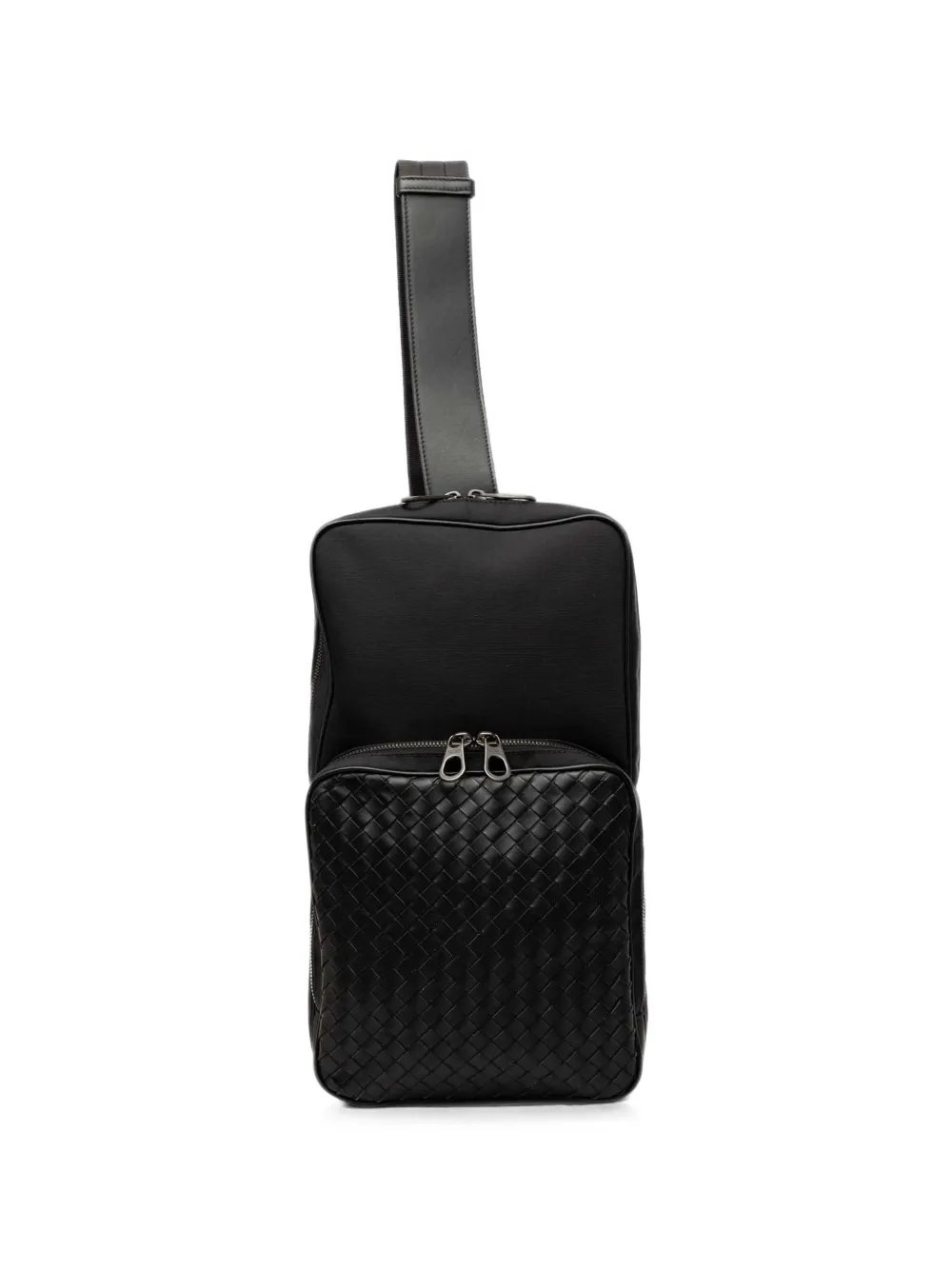 2012-2026 Canvas and Nappa Intrecciato Sling Bag crossbody bag