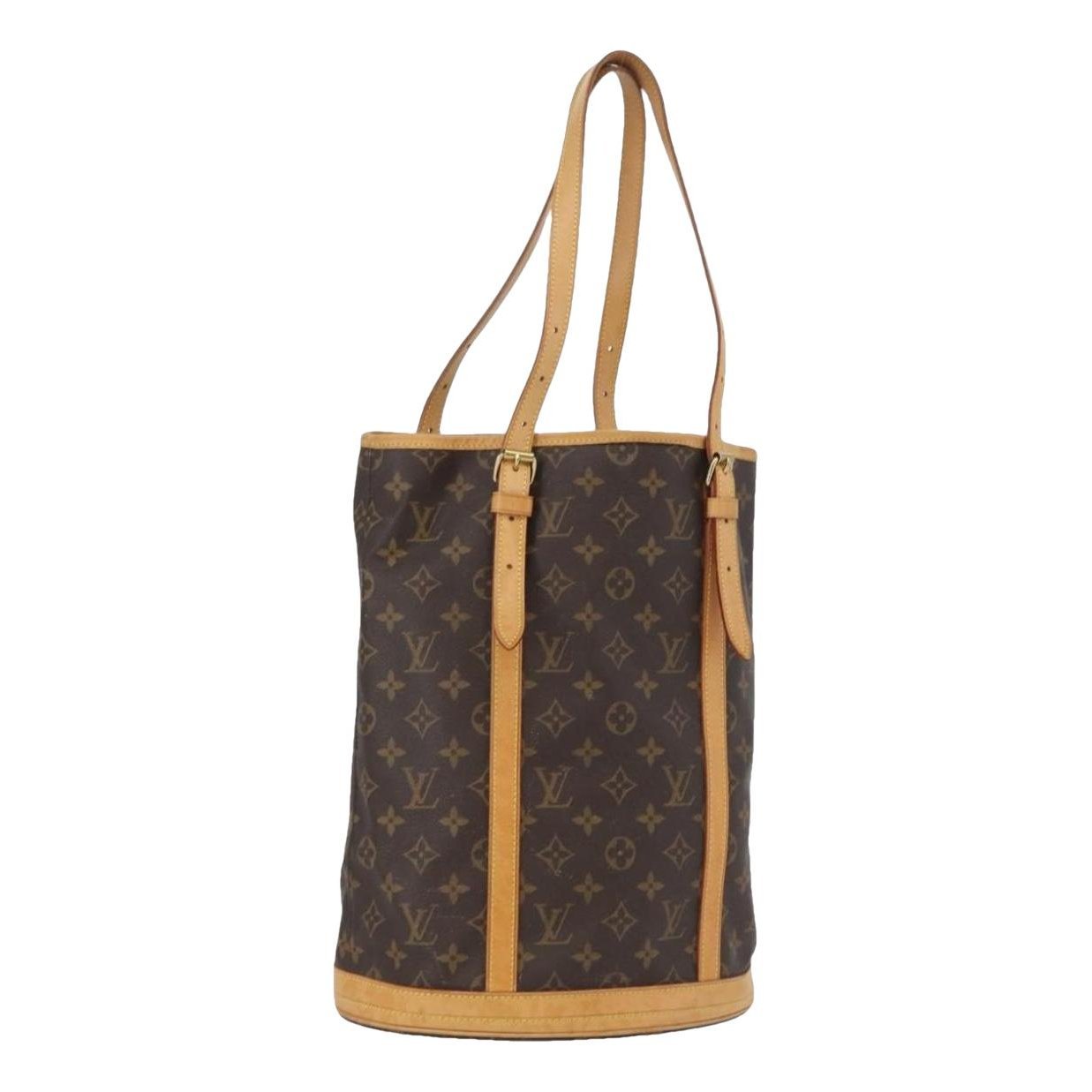 Bucket leather handbag