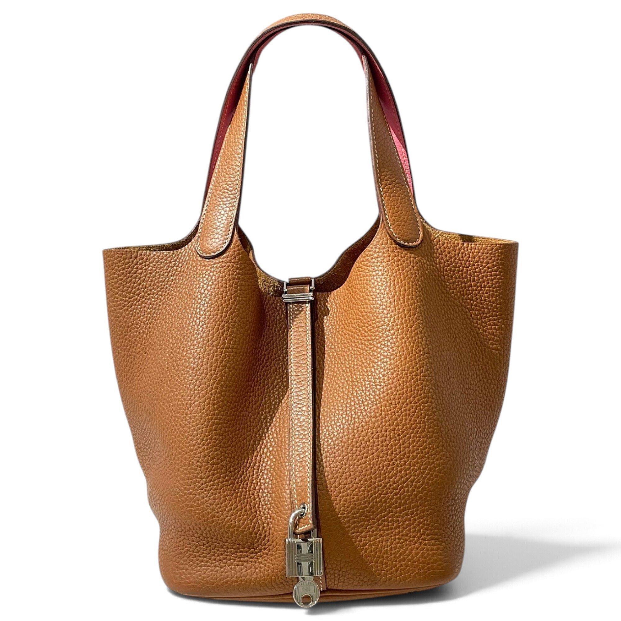 Picotin leather handbag