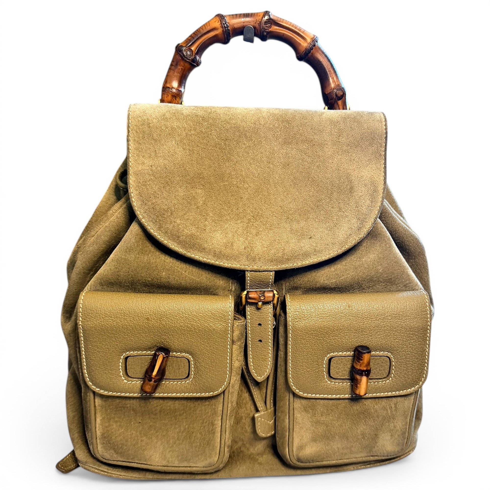 Bamboo Tassel Oval backpack